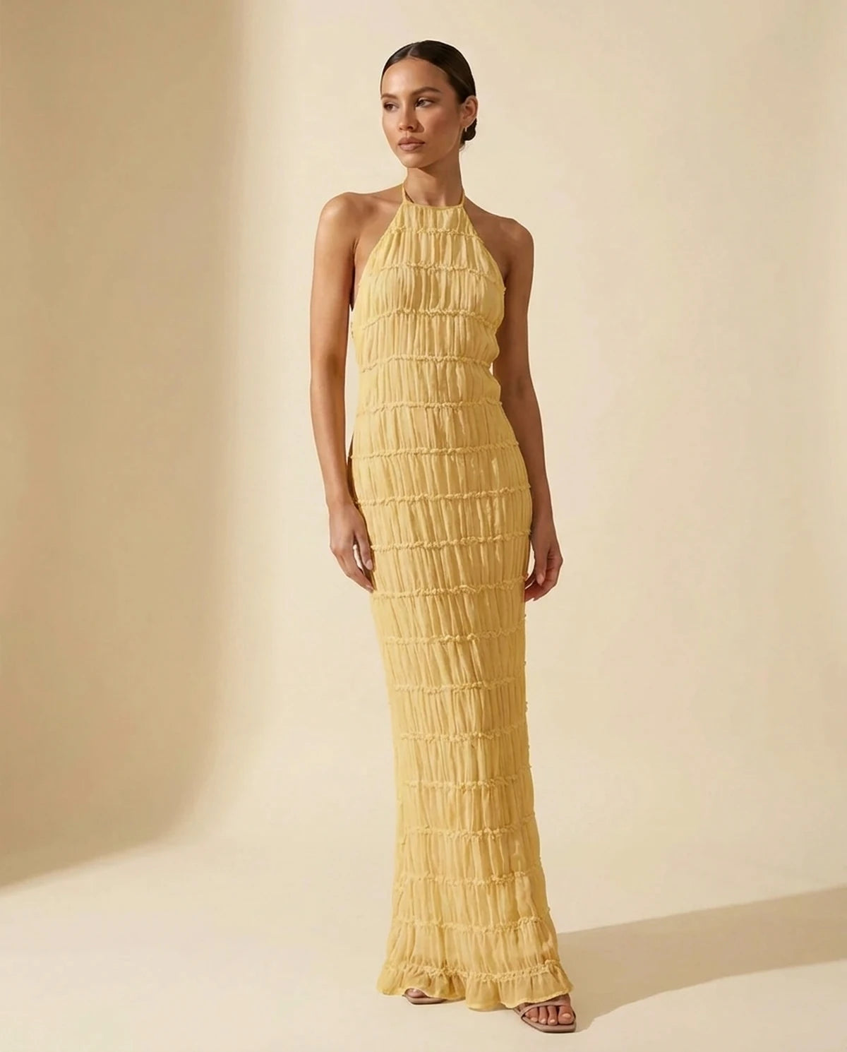 Escala Maxi Dress — Yellow