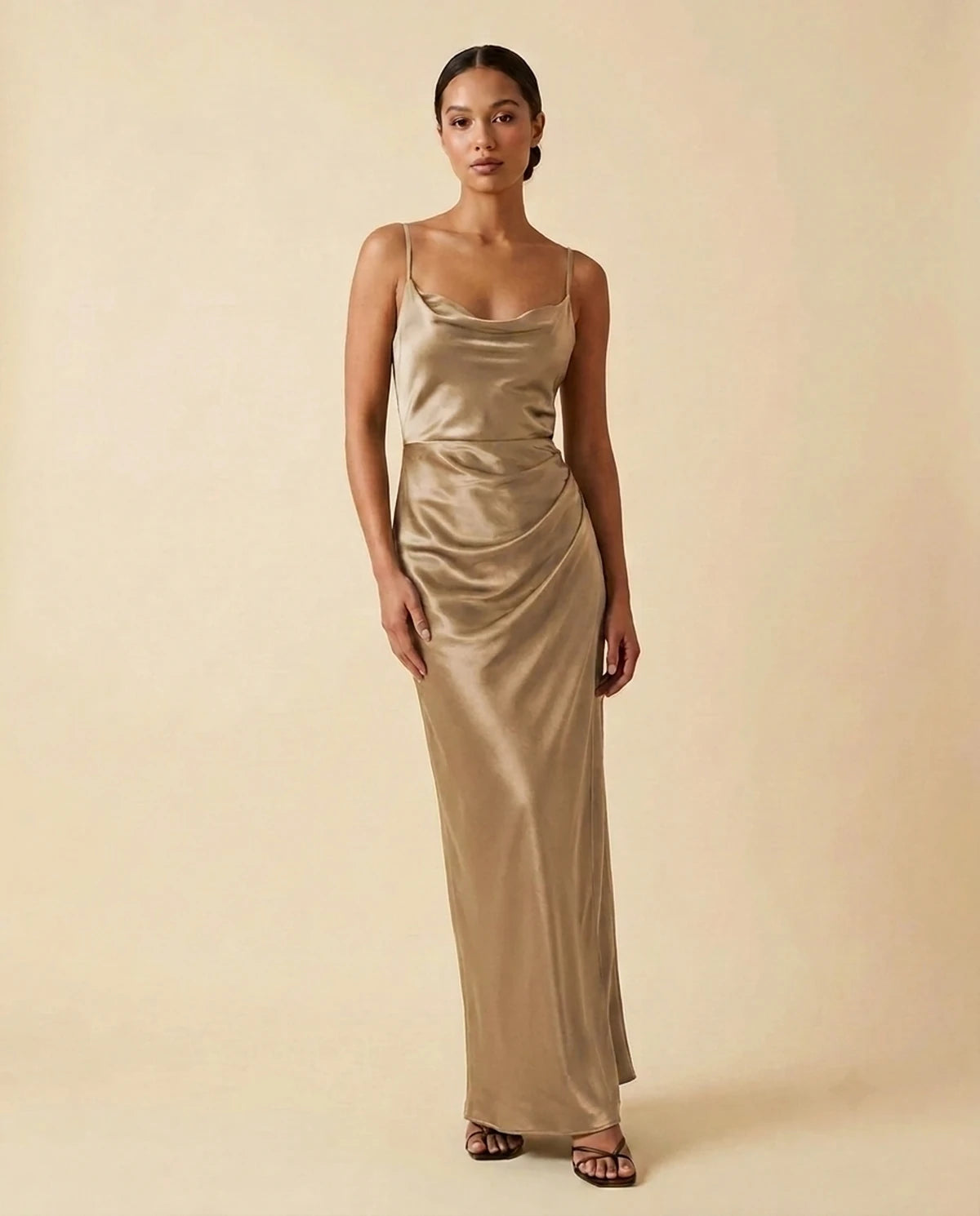 Fialka Maxi Dress — Champagne