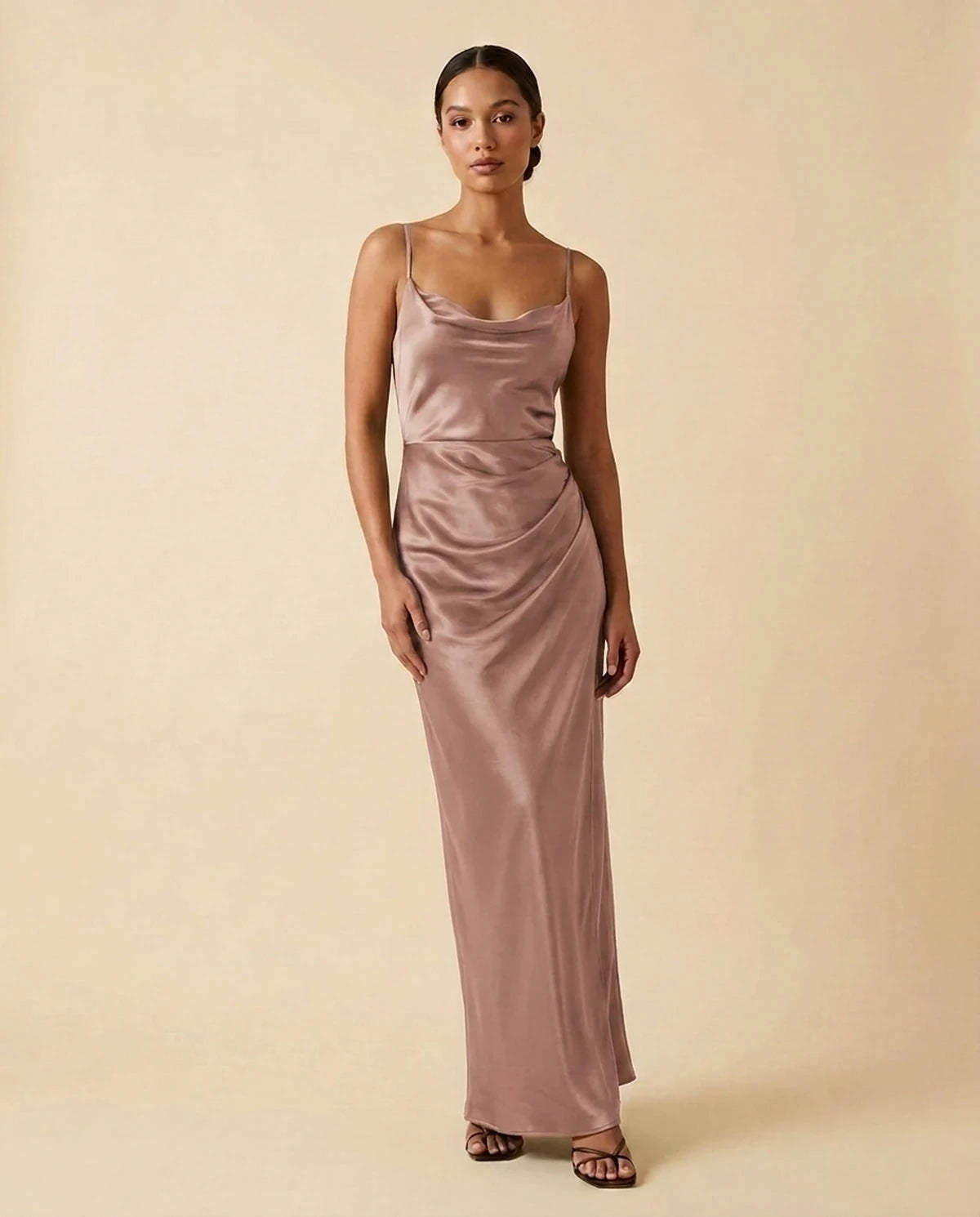 Fialka Maxi Dress — Dusty Rose