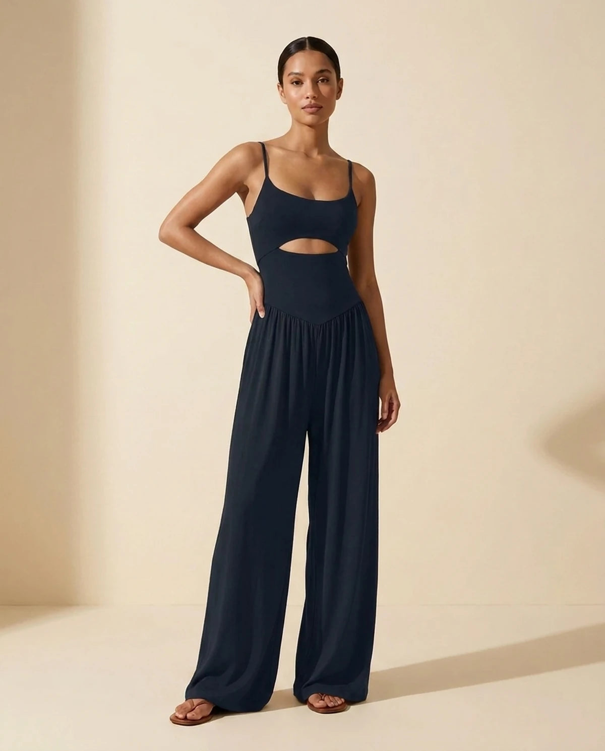 Fleurette Jumpsuit — Black | SKU: SD-59358-black-L,SD-59358-black-M,SD-59358-black-S,SD-59358-black-XL,SD-59358-black-XS