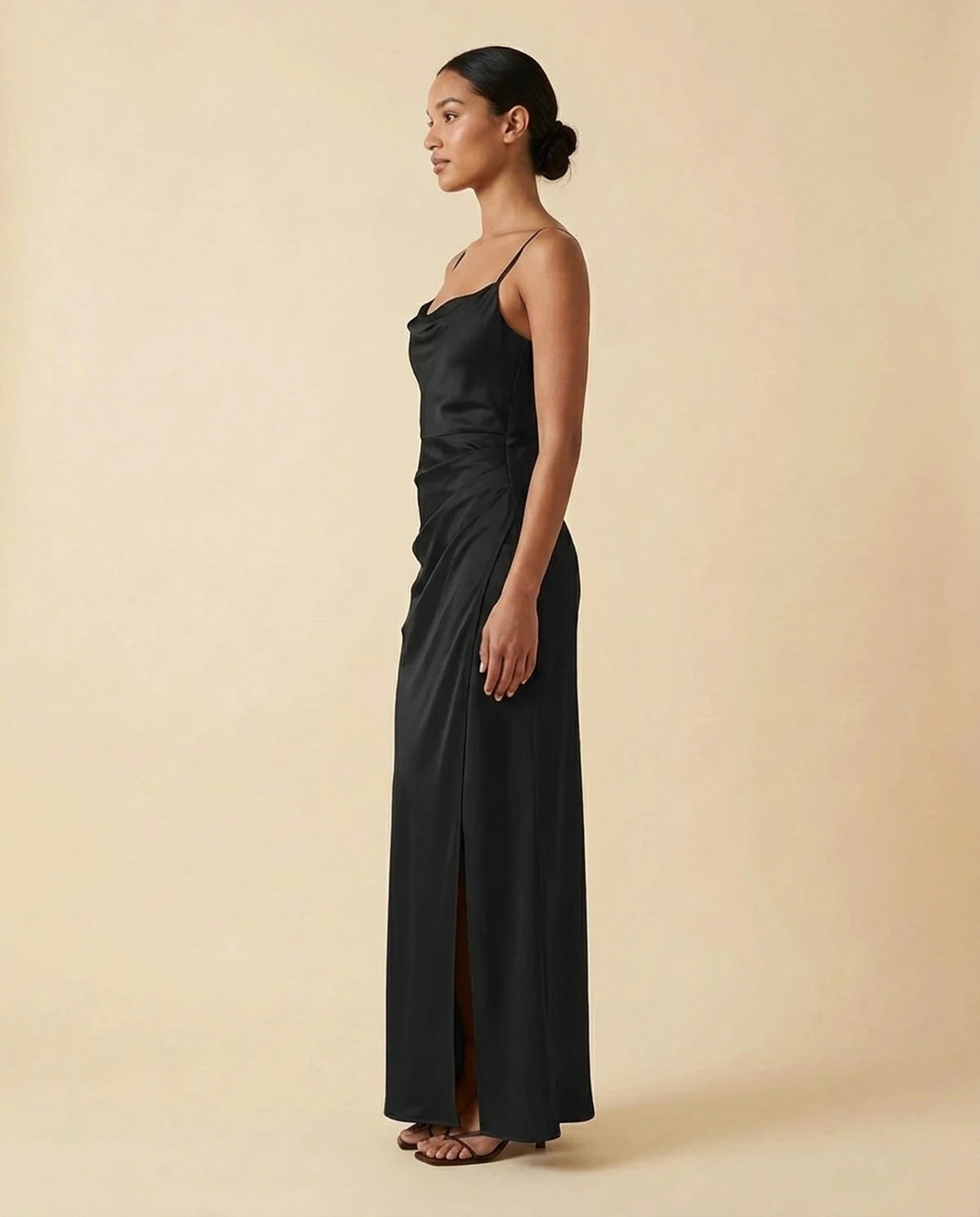 Fialka Maxi Dress — Black | SKU: SD-20423-black-L,SD-20423-black-M,SD-20423-black-S,SD-20423-black-XL,SD-20423-black-XS