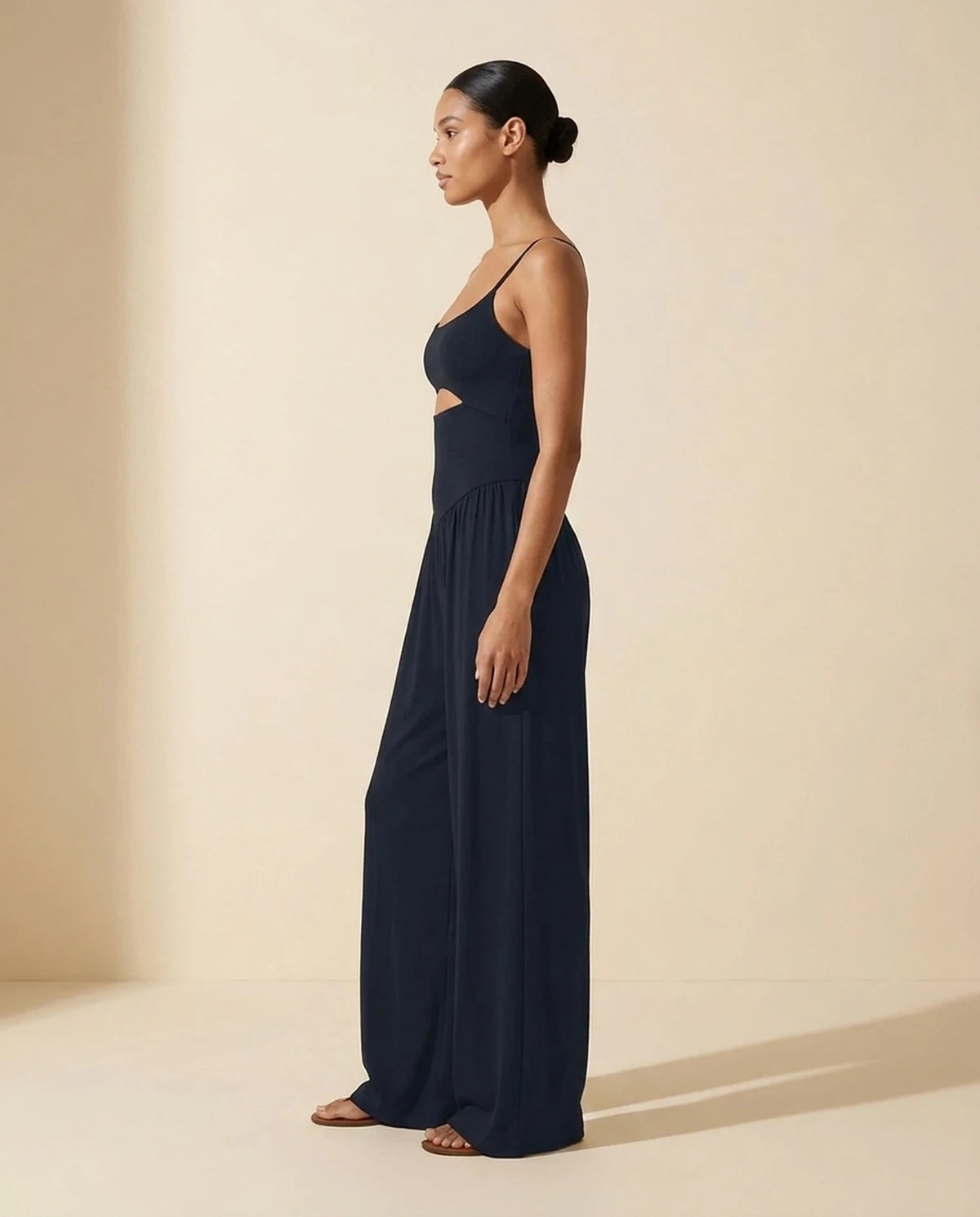 Fleurette Jumpsuit — Black | SKU: SD-59358-black-L,SD-59358-black-M,SD-59358-black-S,SD-59358-black-XL,SD-59358-black-XS