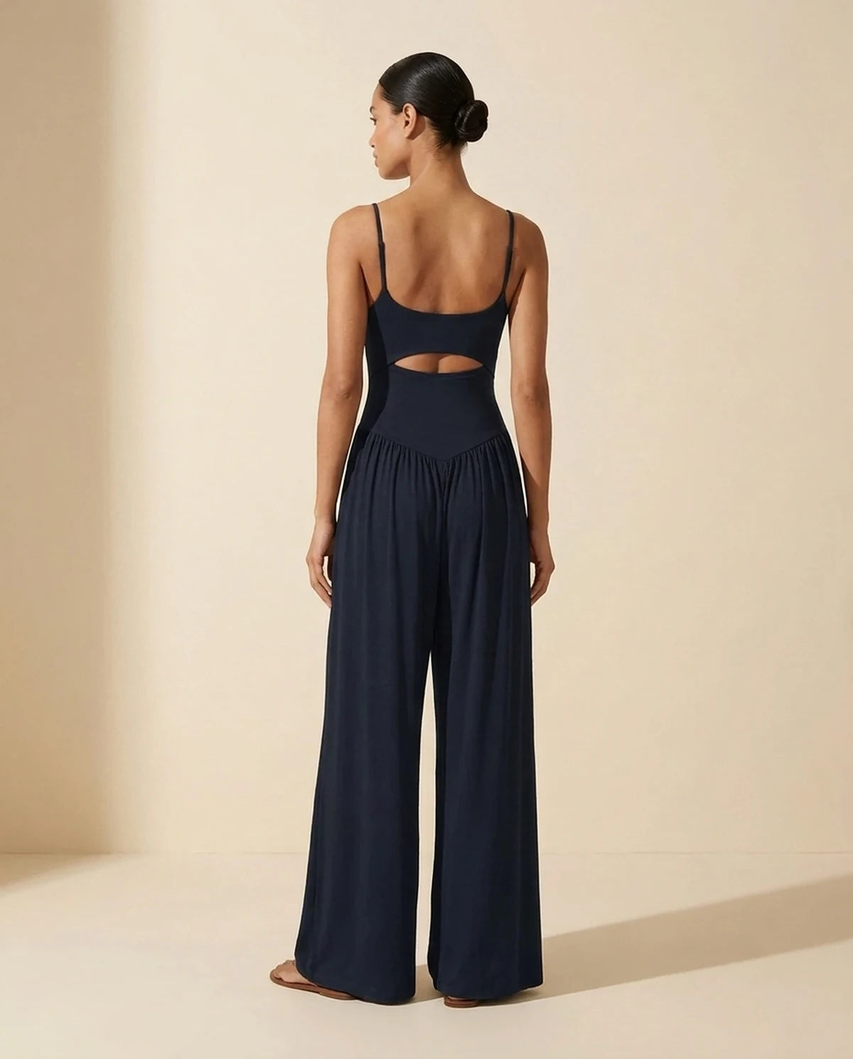 Fleurette Jumpsuit — Black | SKU: SD-59358-black-L,SD-59358-black-M,SD-59358-black-S,SD-59358-black-XL,SD-59358-black-XS