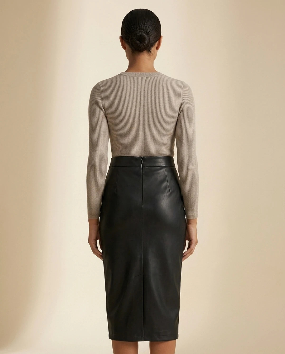 Evanthe Midi Skirt — Black | SKU: SD-99103-black-L,SD-99103-black-M,SD-99103-black-S,SD-99103-black-XL,SD-99103-black-XS