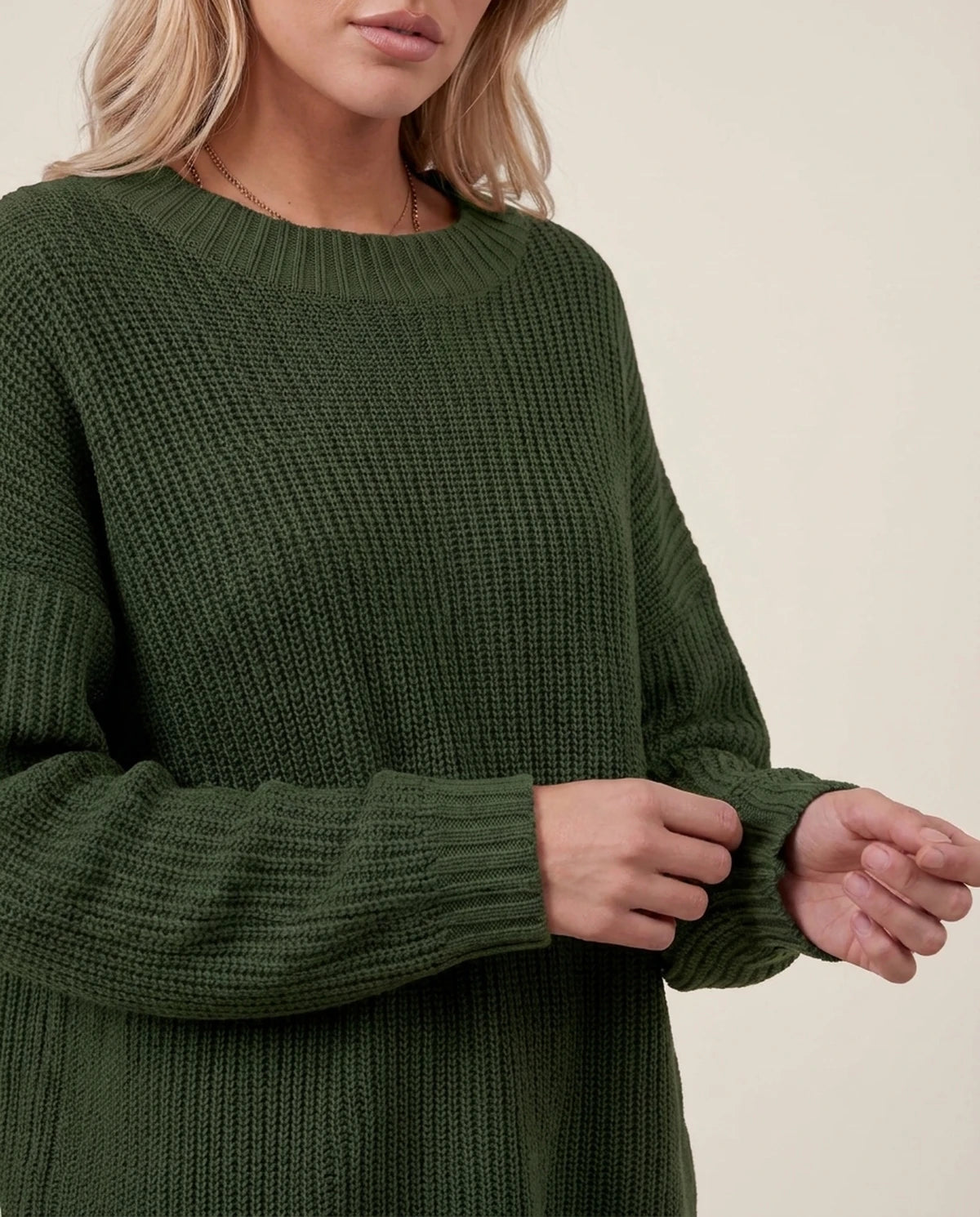 Arcadia Sweater — Army Green