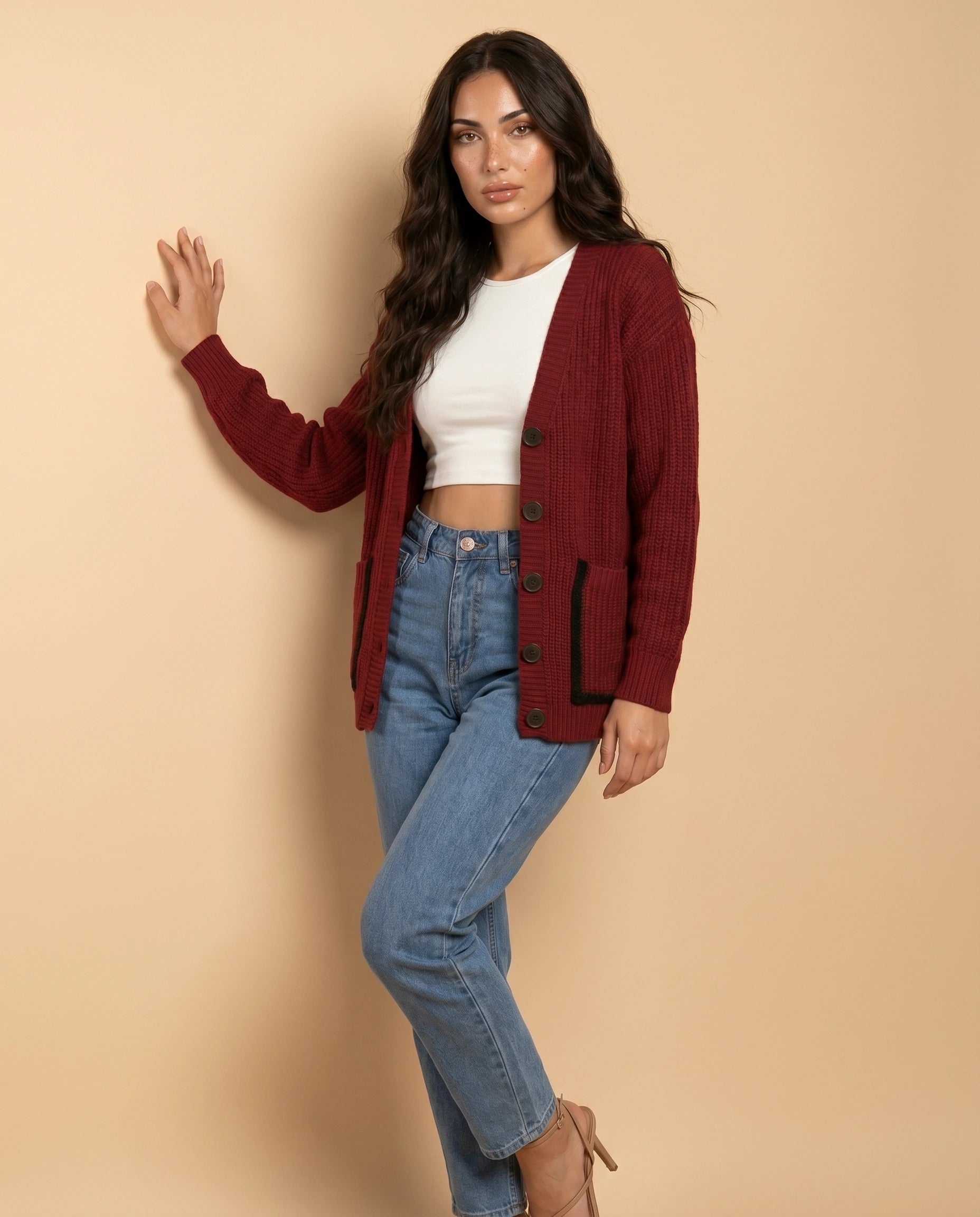 Merano Cardigan angled | SKU: MC-31482-Red-L-S2,MC-31482-Red-M-S2,MC-31482-Red-S-S2,MC-31482-Red-XL-S2,MC-31482-Red-XS-S2