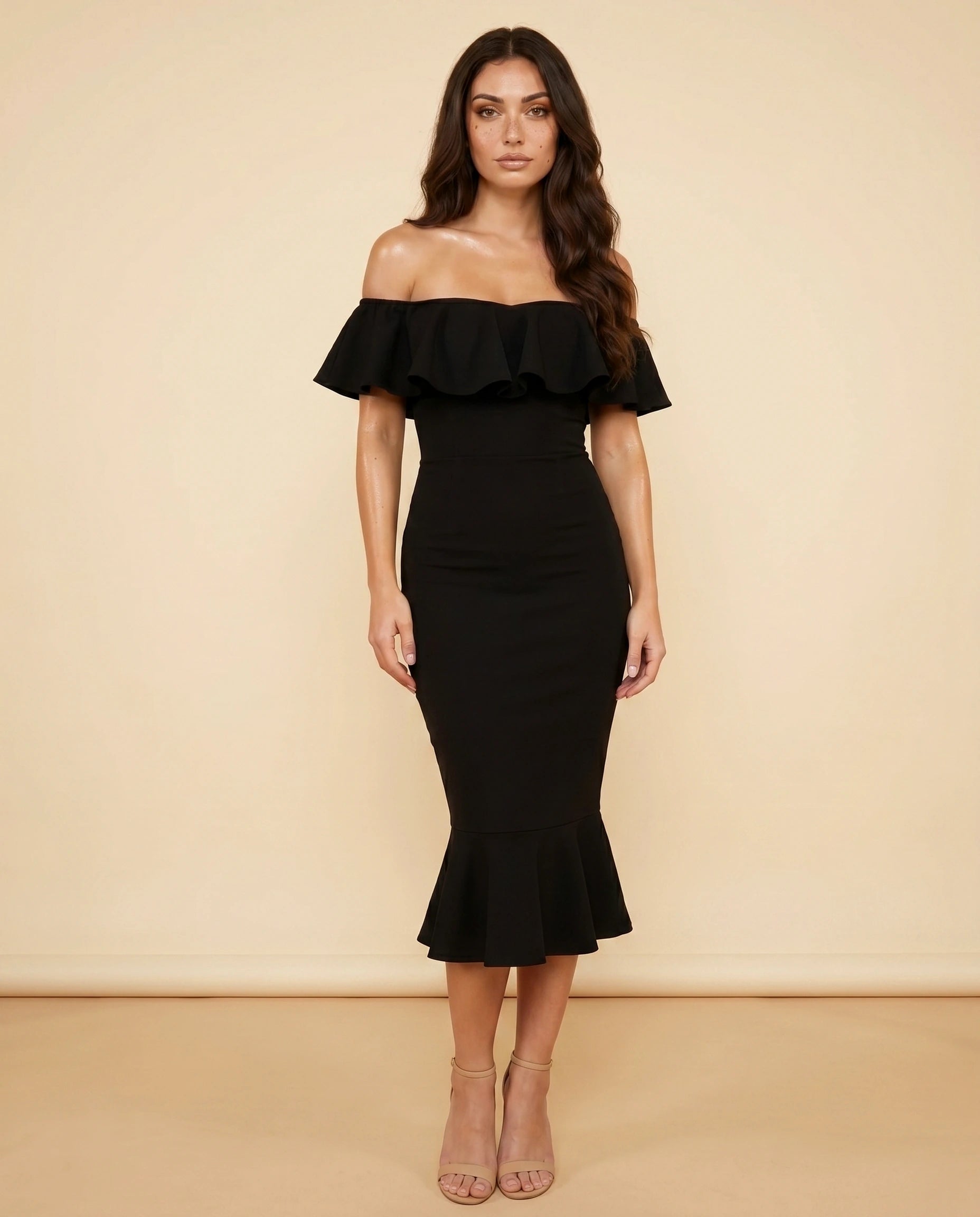 Noirea Midi Dress front