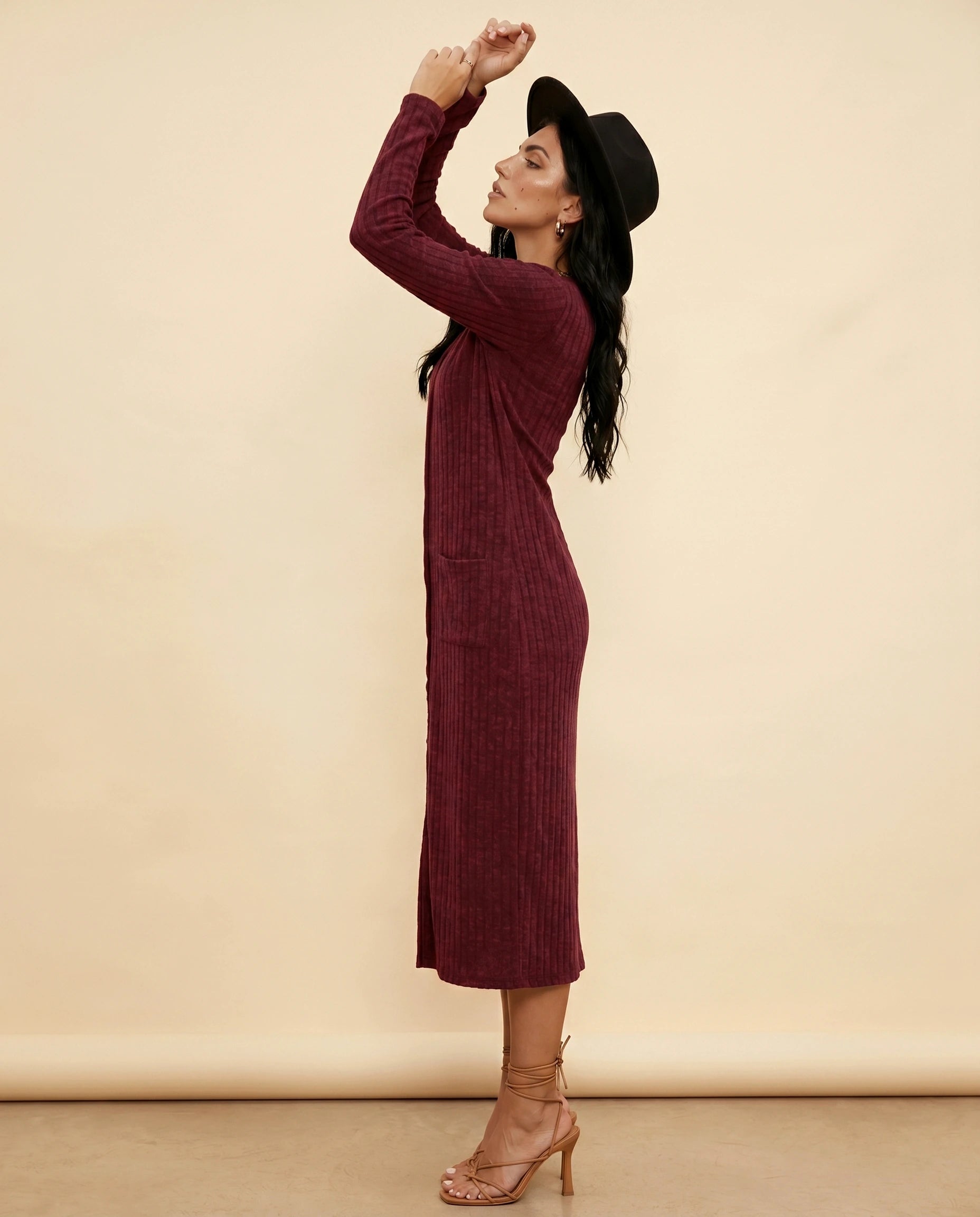 Merlot Cardigan 1 side