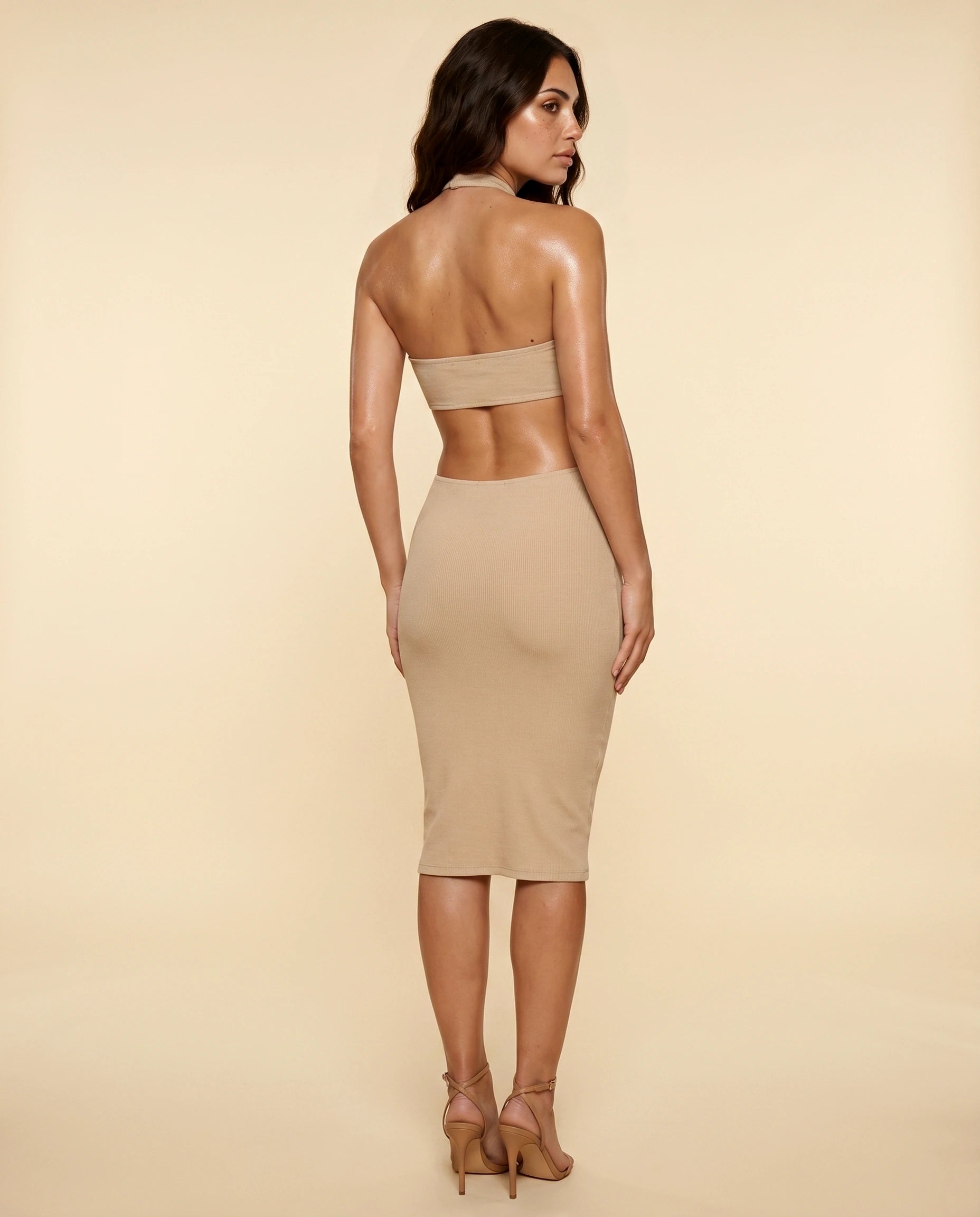 Nina Midi Dress 1 — back view