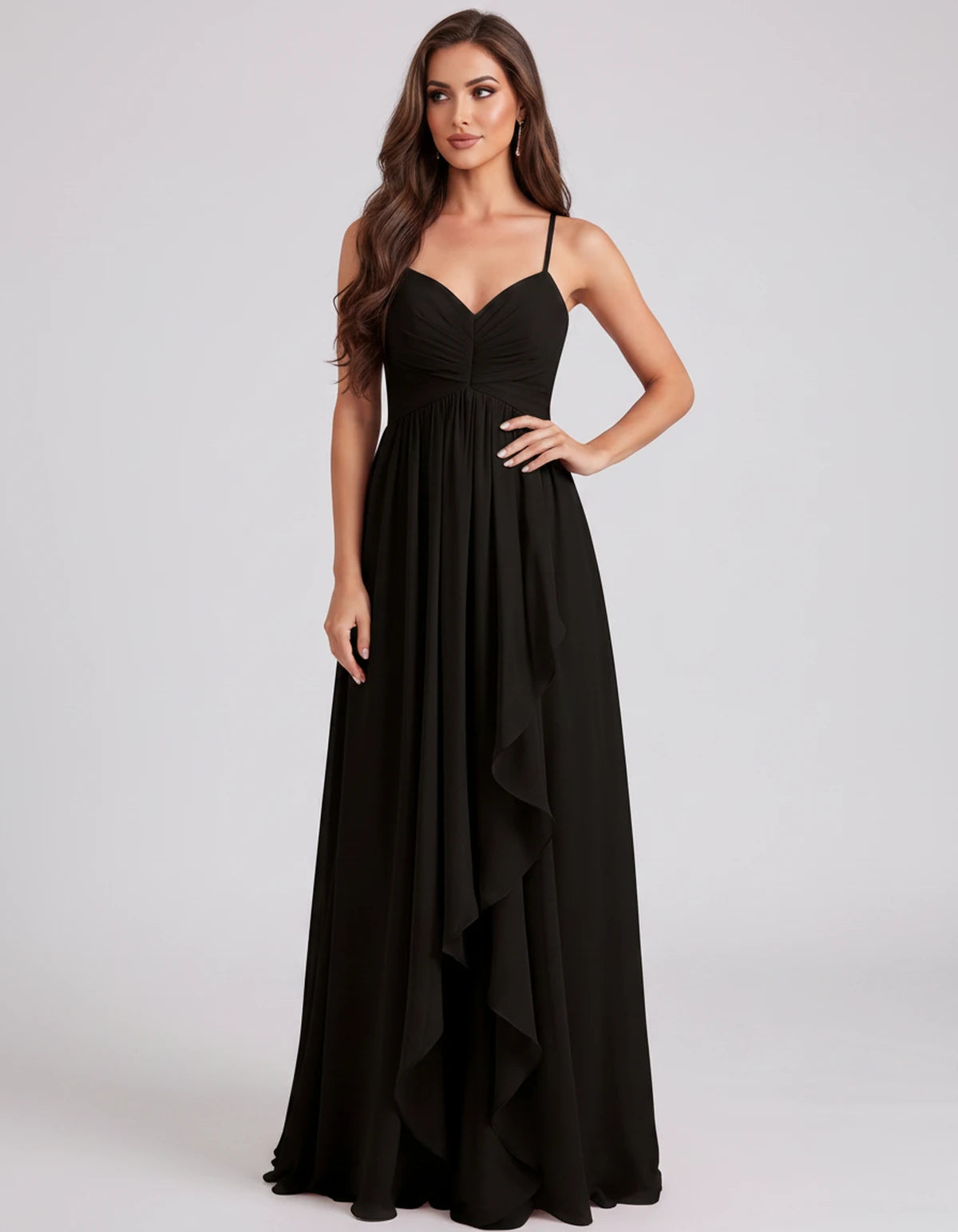 Adelaide Maxi Dress — Black | SKU: SD-89585-black-2,SD-89585-black-4,SD-89585-black-6,SD-89585-black-8,SD-89585-black-10,SD-89585-black-12,SD-89585-black-14,SD-89585-black-16,SD-89585-black-16W,SD-89585-black-18W,SD-89585-black-20W,SD-89585-black-22W