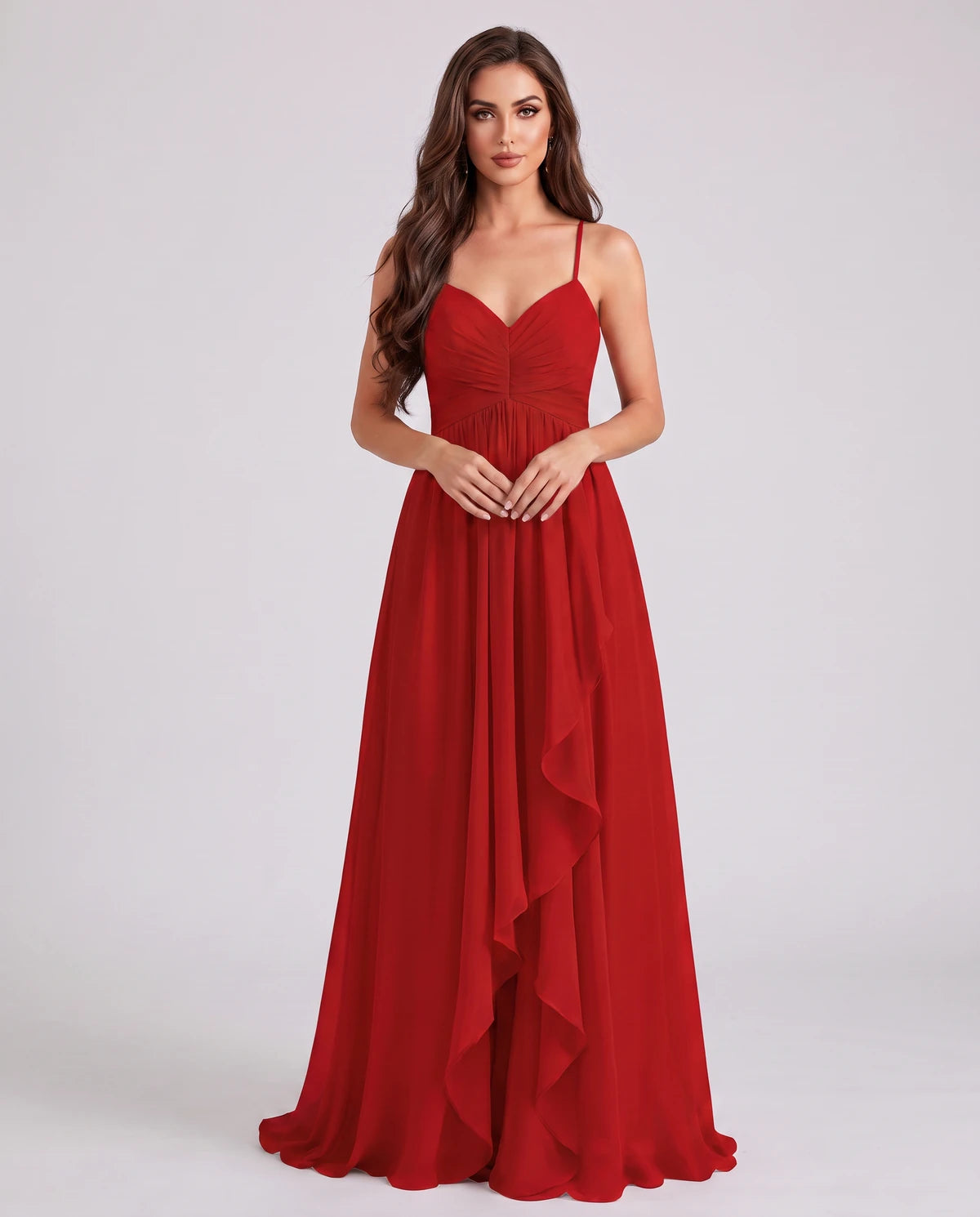 Adelaide Maxi Dress — Red