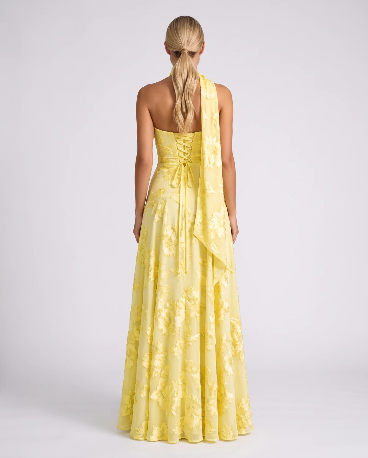 Alcyone Maxi Dress — Yellow | SKU: SD-14622-yellow-2,SD-14622-yellow-4,SD-14622-yellow-6,SD-14622-yellow-8,SD-14622-yellow-10,SD-14622-yellow-12,SD-14622-yellow-14,SD-14622-yellow-16,SD-14622-yellow-16W,SD-14622-yellow-18W,SD-14622-yellow-20W,SD-14622-yellow-22W