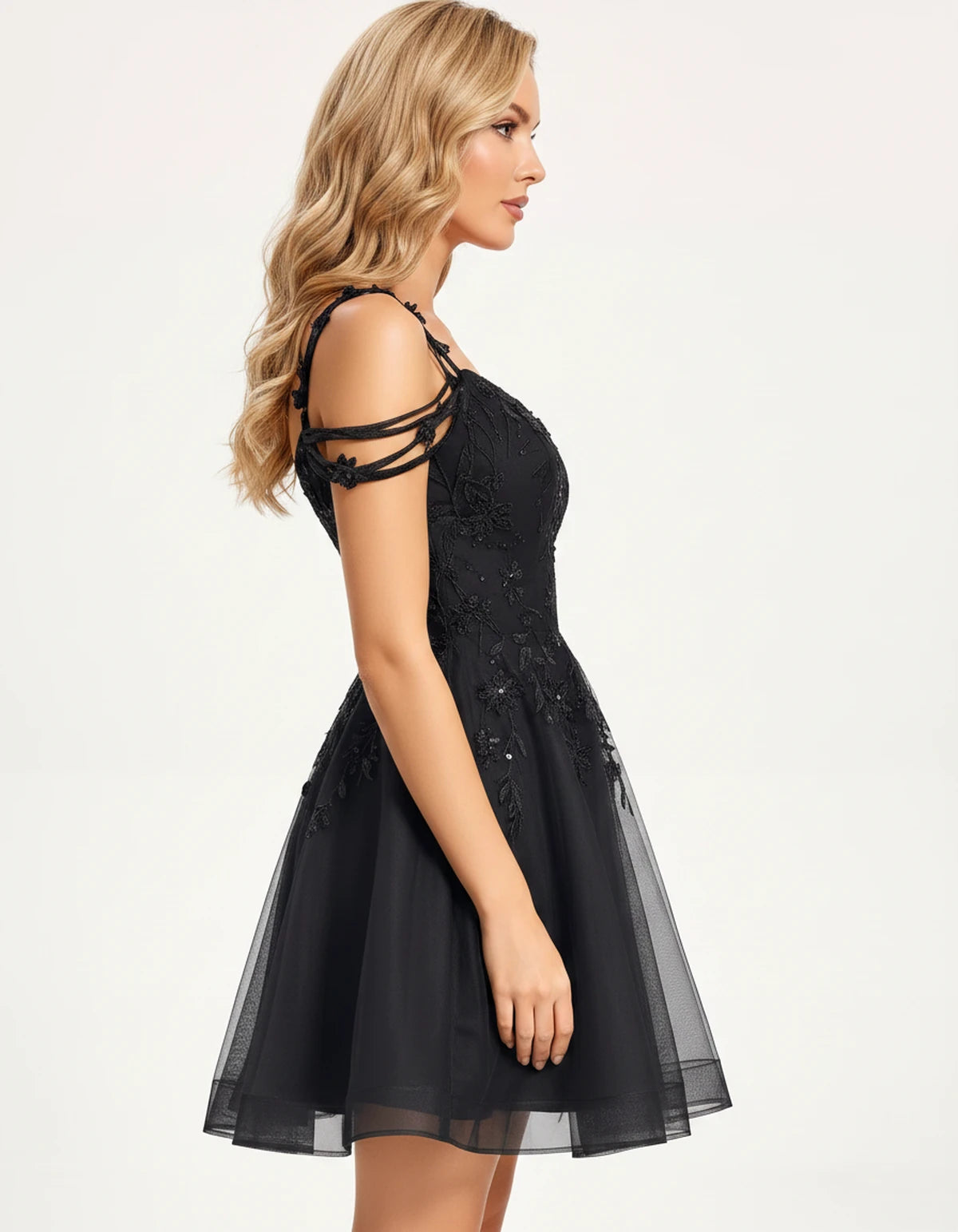 Alessia Mini Dress — Black | SKU: SD-31886-black-2,SD-31886-black-4,SD-31886-black-8,SD-31886-black-20 Plus,SD-31886-black-6,SD-31886-black-10,SD-31886-black-12,SD-31886-black-18 Plus,SD-31886-black-16,SD-31886-black-22 Plus,SD-31886-black-14,SD-31886-black-16 Plus