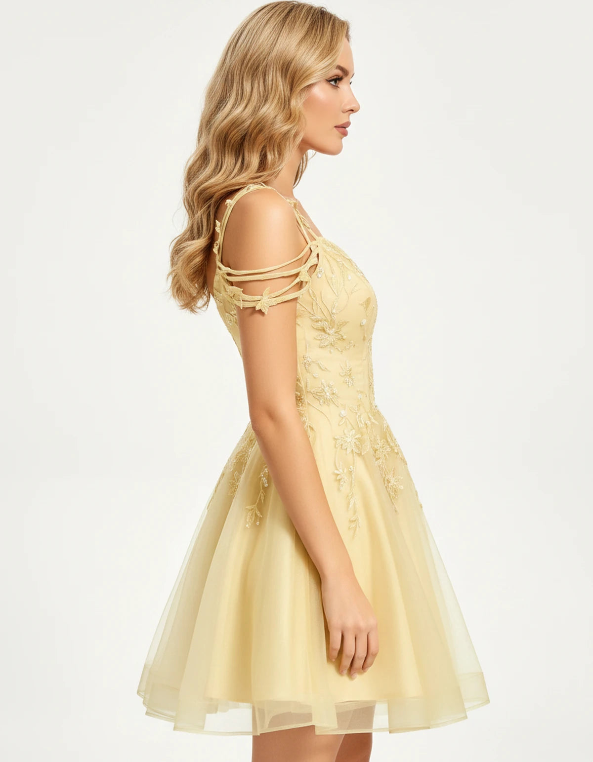 Alessia Mini Dress — Yellow | SKU: SD-31886-yellow-2,SD-31886-yellow-4,SD-31886-yellow-8,SD-31886-yellow-20 Plus,SD-31886-yellow-6,SD-31886-yellow-10,SD-31886-yellow-12,SD-31886-yellow-18 Plus,SD-31886-yellow-16,SD-31886-yellow-22 Plus,SD-31886-yellow-14,SD-31886-yellow-16 Plus