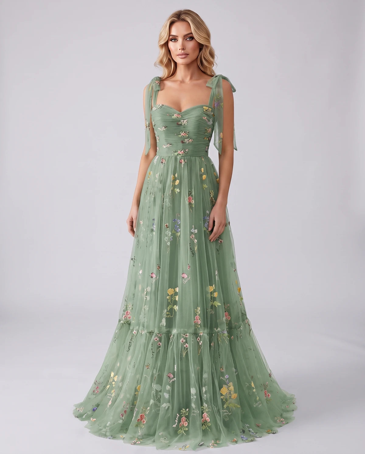 Almeria Maxi Dress — Green