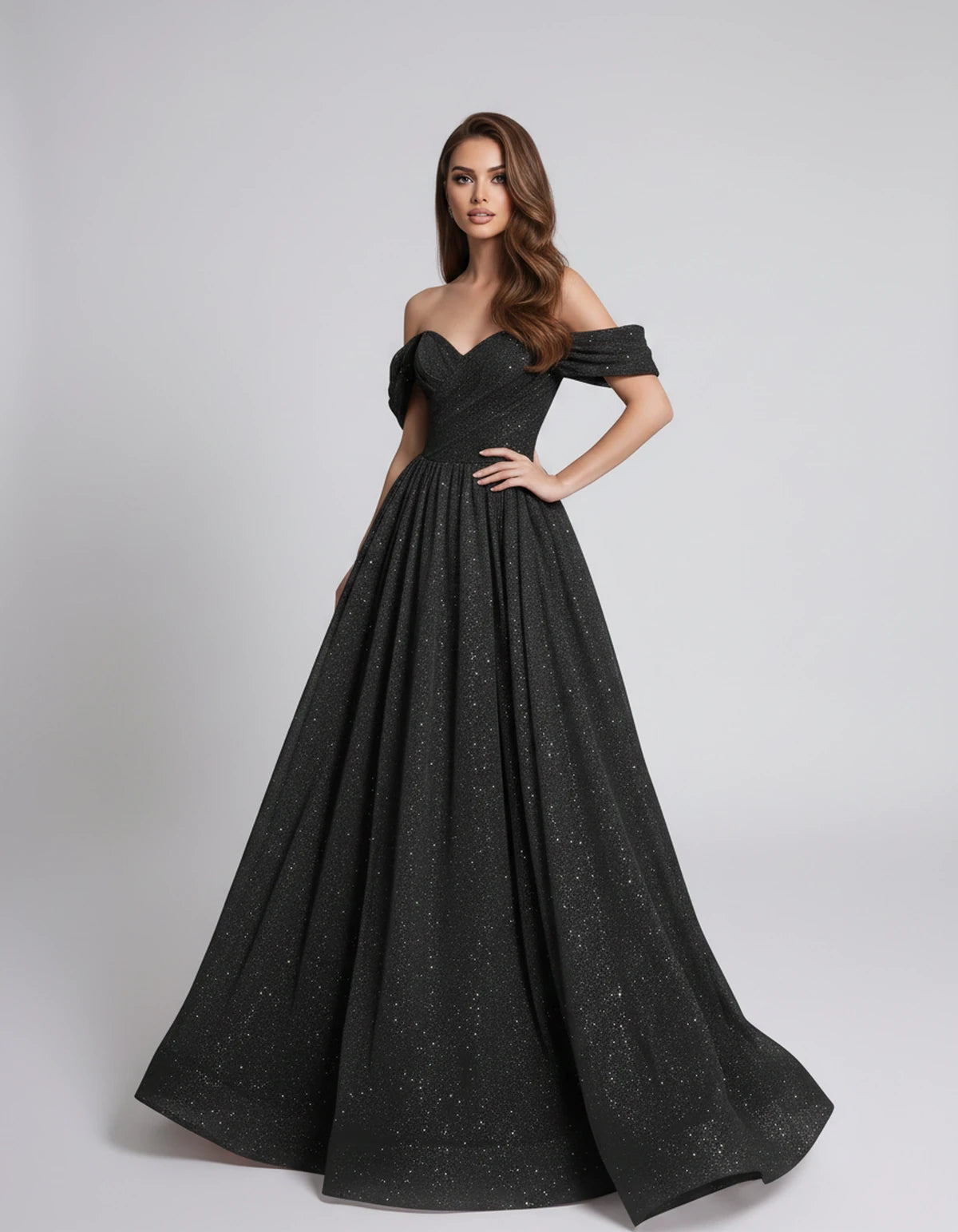 Alouette Maxi Dress — Black | SKU: SD-19817-black-2,SD-19817-black-4,SD-19817-black-6,SD-19817-black-8,SD-19817-black-10,SD-19817-black-12,SD-19817-black-14,SD-19817-black-16,SD-19817-black-16W,SD-19817-black-18W,SD-19817-black-20W,SD-19817-black-22W