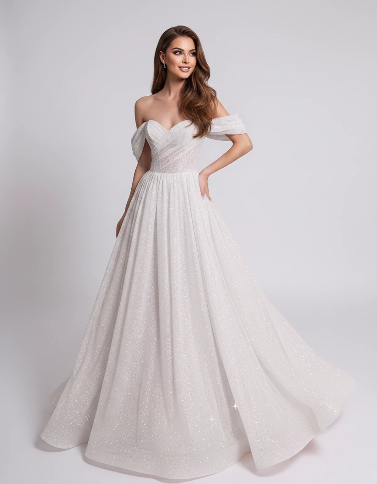 Alouette Maxi Dress — White | SKU: SD-19817-white-2,SD-19817-white-4,SD-19817-white-6,SD-19817-white-8,SD-19817-white-10,SD-19817-white-12,SD-19817-white-14,SD-19817-white-16,SD-19817-white-16W,SD-19817-white-18W,SD-19817-white-20W,SD-19817-white-22W