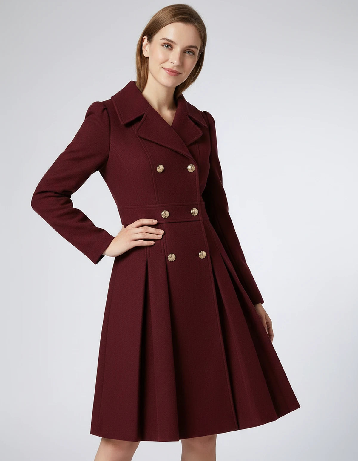 Amarante Skirt — Burgundy | SKU: SD-68120-burgundy-XS,SD-68120-burgundy-S,SD-68120-burgundy-M,SD-68120-burgundy-L,SD-68120-burgundy-XL,SD-68120-burgundy-2XL