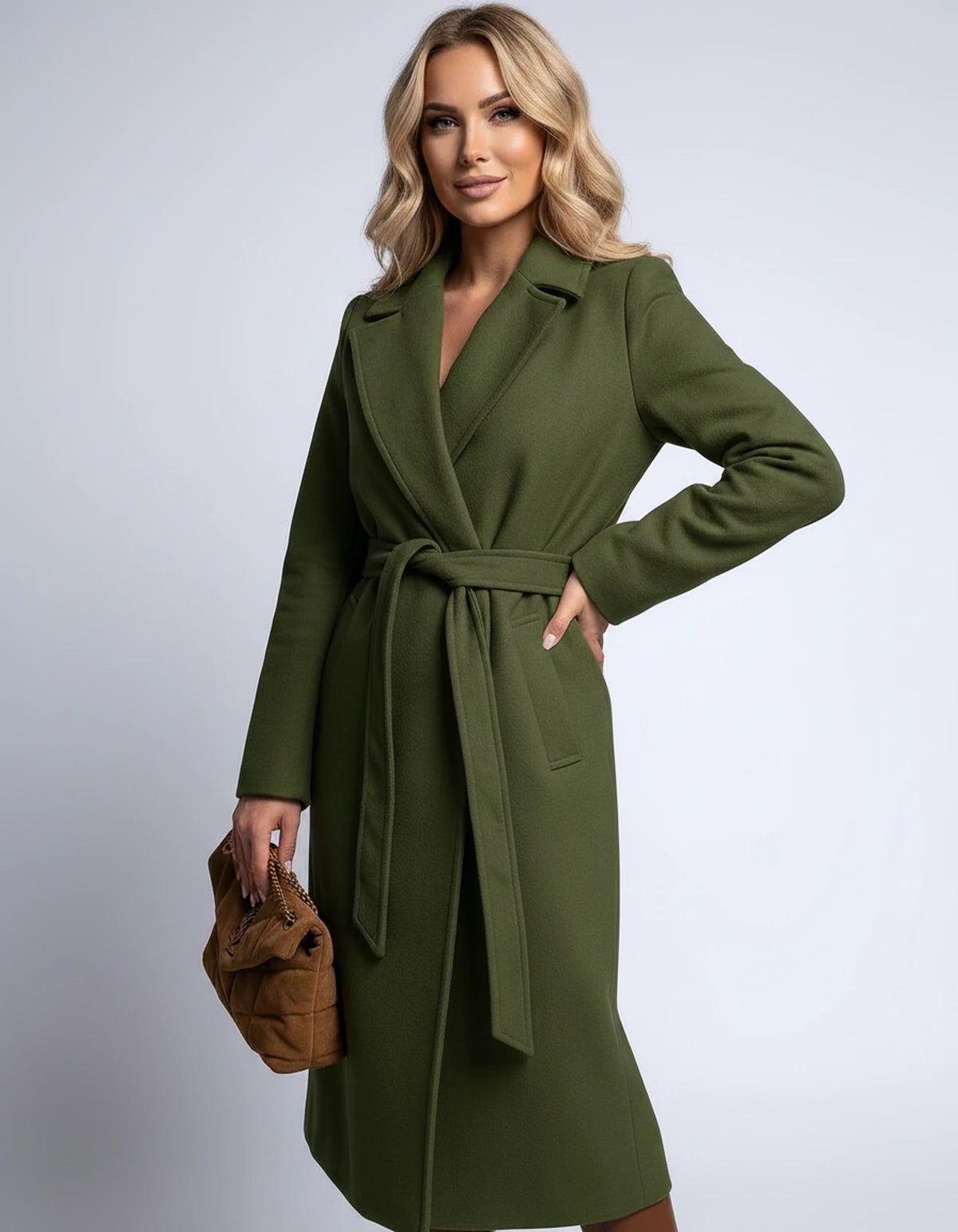 Amarante12 Coat — Army Green | SKU: SD-60165-armygreen-XS,SD-60165-armygreen-S,SD-60165-armygreen-M,SD-60165-armygreen-L,SD-60165-armygreen-XL,SD-60165-armygreen-2XL