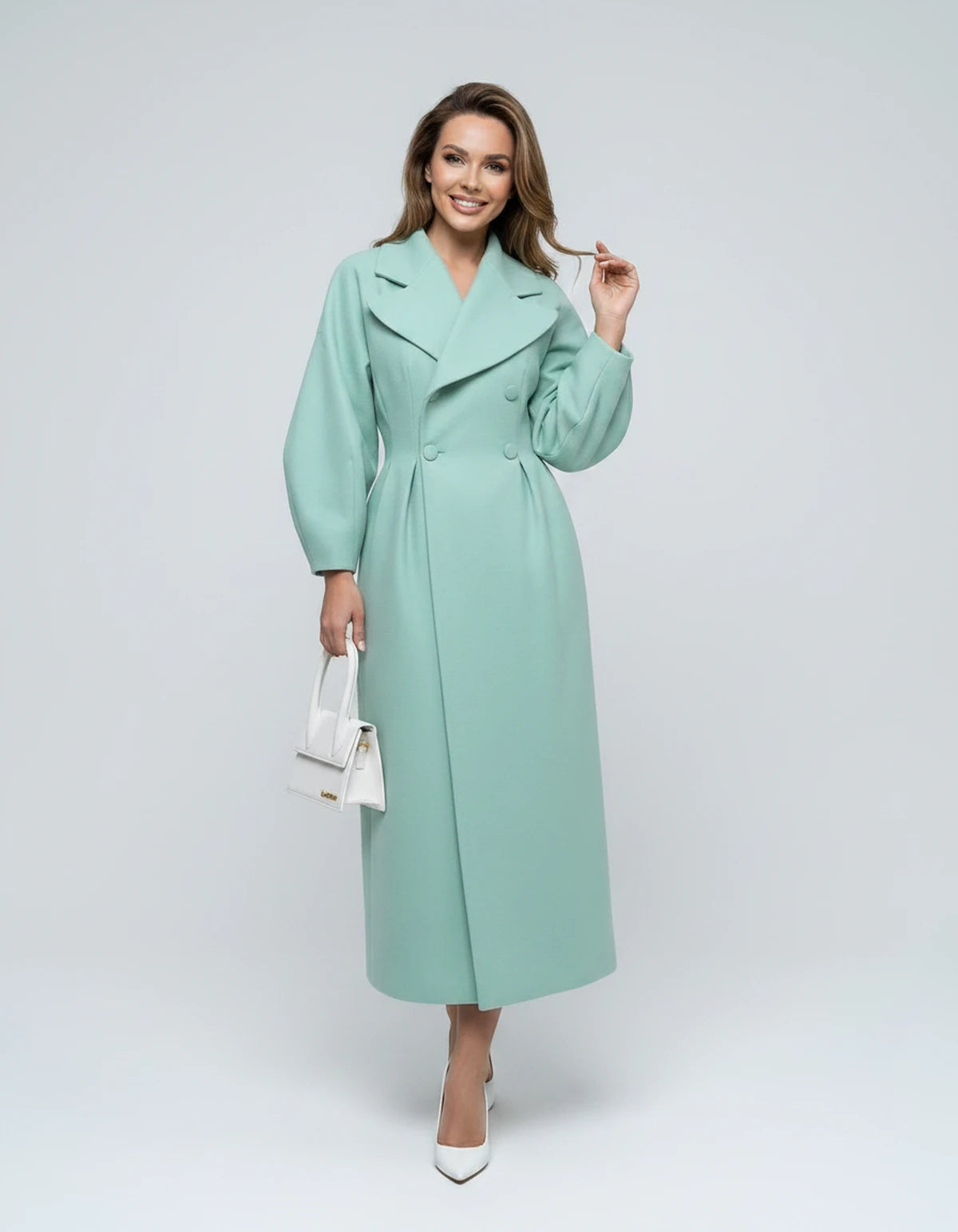 Amarante14 Coat — Green | SKU: SD-28497-green-XS,SD-28497-green-S,SD-28497-green-M,SD-28497-green-L,SD-28497-green-XL,SD-28497-green-2XL
