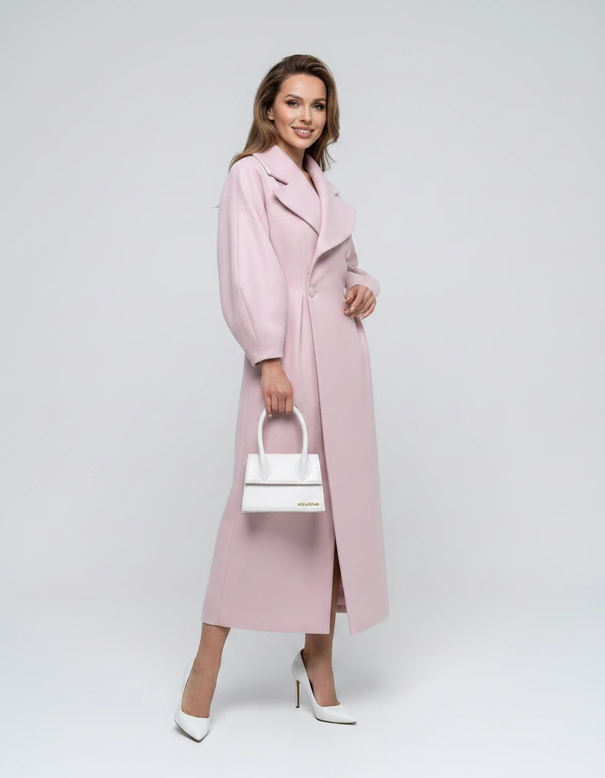 Amarante14 Coat — Pink | SKU: SD-28497-pink-XS,SD-28497-pink-S,SD-28497-pink-M,SD-28497-pink-L,SD-28497-pink-XL,SD-28497-pink-2XL