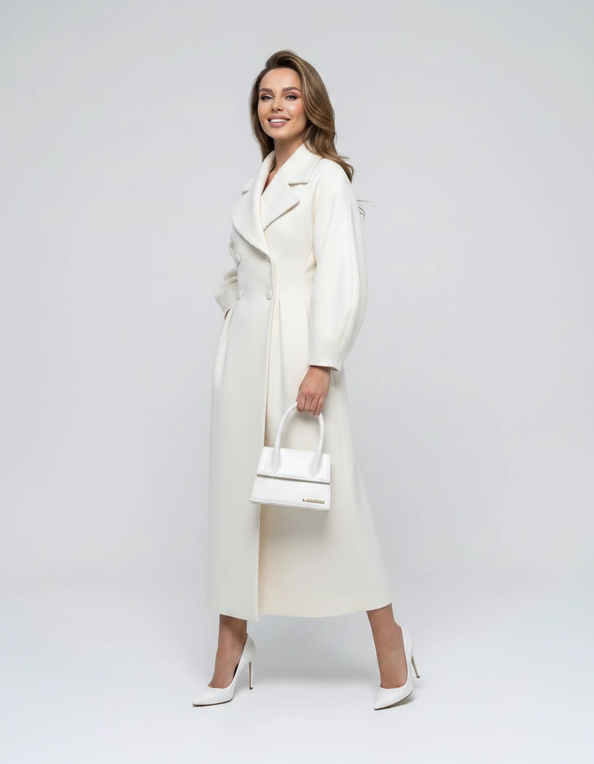Amarante14 Coat — White | SKU: SD-28497-white-XS,SD-28497-white-S,SD-28497-white-M,SD-28497-white-L,SD-28497-white-XL,SD-28497-white-2XL