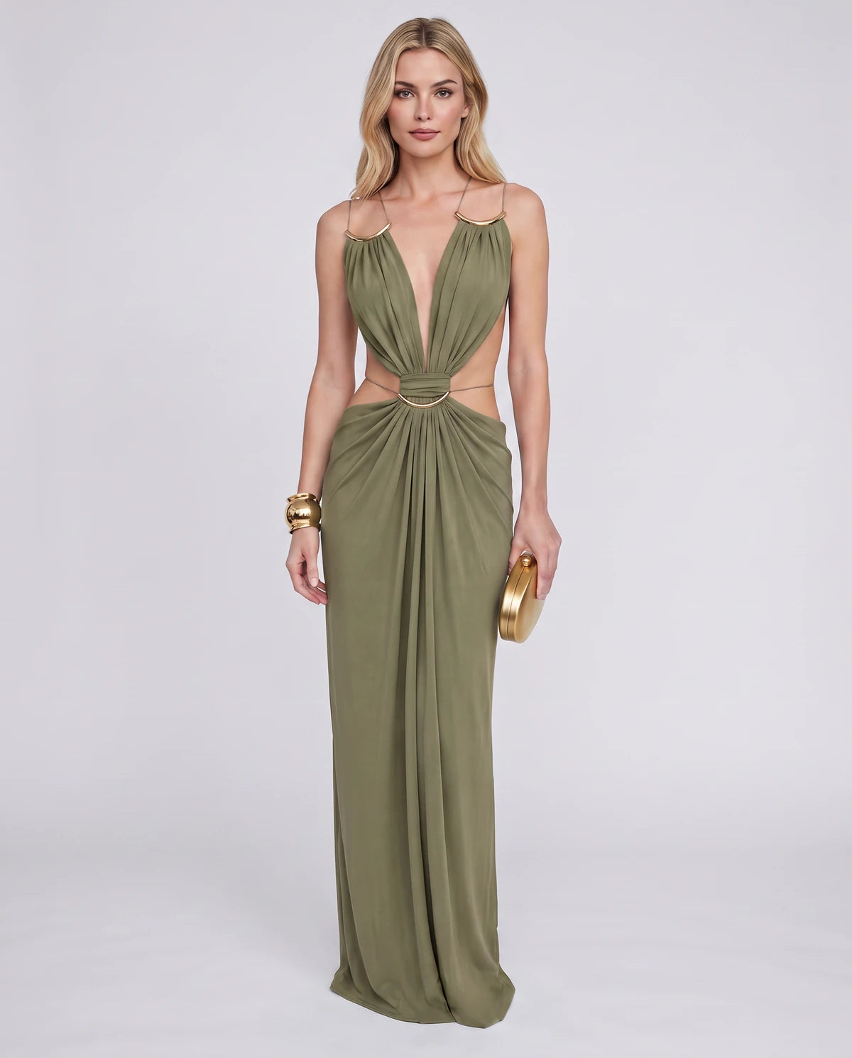 Amarante9 Maxi Dress — Green