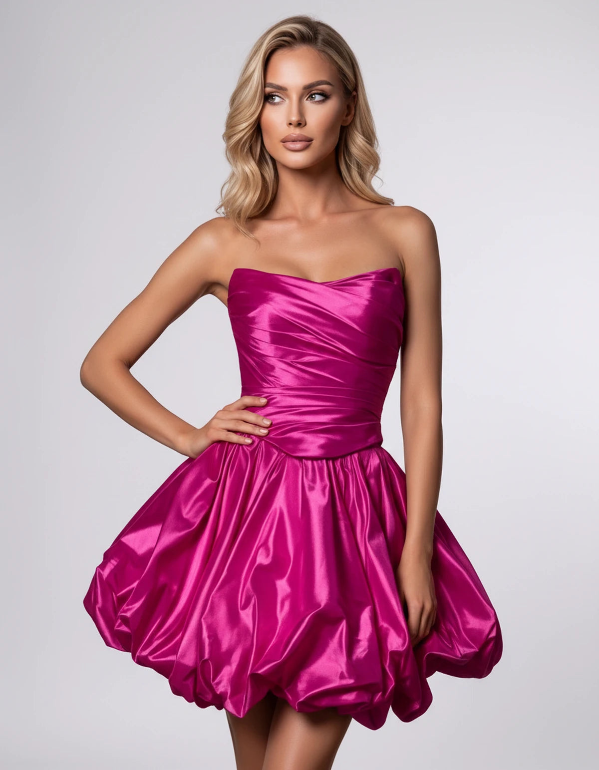 Amaranteika Mini Dress — Rose | SKU: SD-04419-rose-XS,SD-04419-rose-S,SD-04419-rose-M,SD-04419-rose-L,SD-04419-rose-XL,SD-04419-rose-2XL