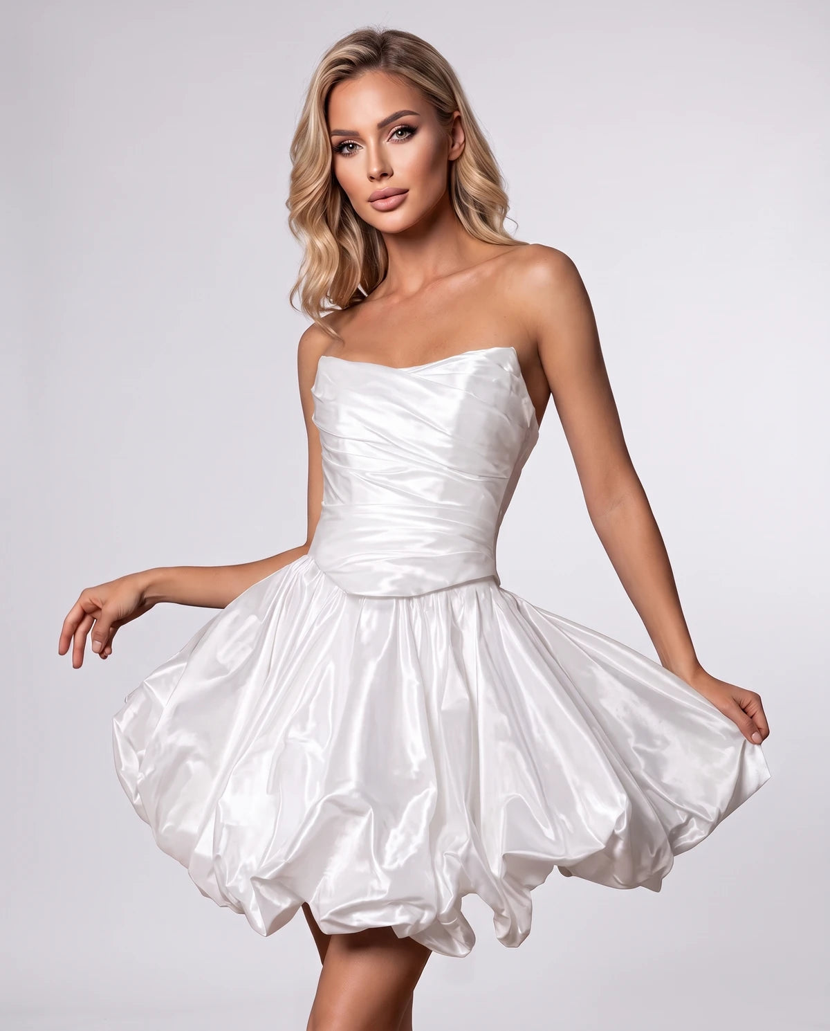 Amaranteika Mini Dress — White