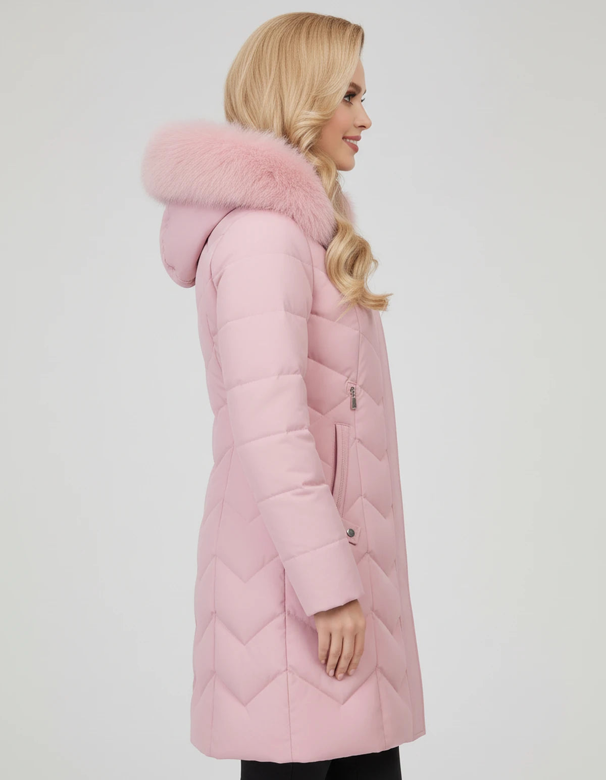 Amarantelle Coat — Pink | SKU: SD-42149-pink-XS,SD-42149-pink-S,SD-42149-pink-M,SD-42149-pink-L,SD-42149-pink-XL,SD-42149-pink-2XL