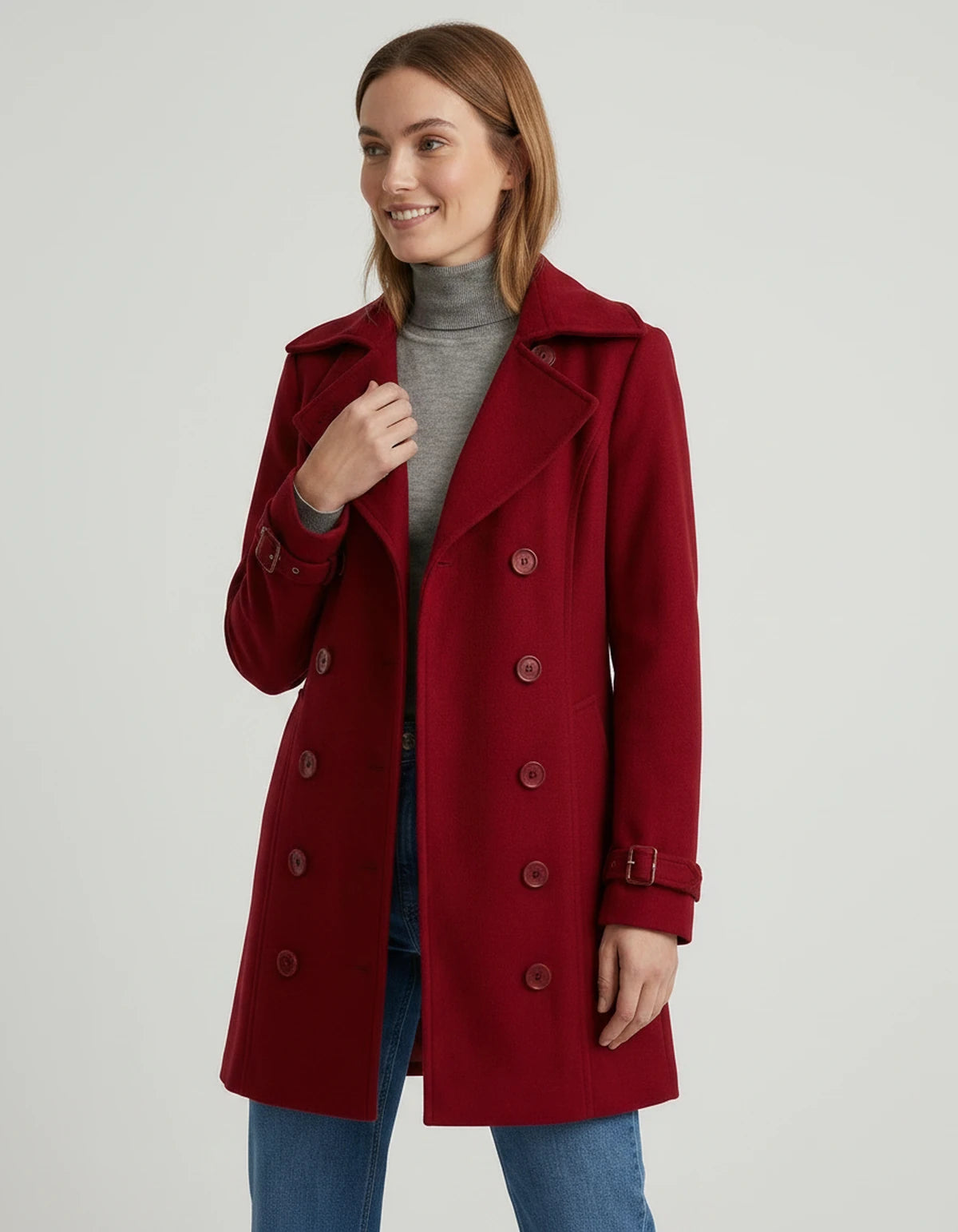 Amarantera Coat — Red | SKU: SD-71956-red-XS,SD-71956-red-S,SD-71956-red-M,SD-71956-red-L,SD-71956-red-XL,SD-71956-red-2XL