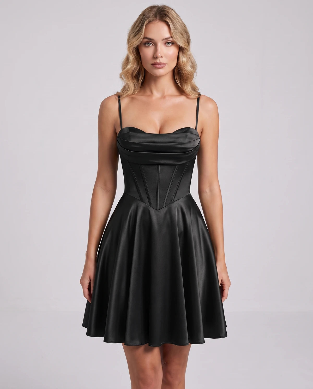 Ambrosia Mini Dress — Black