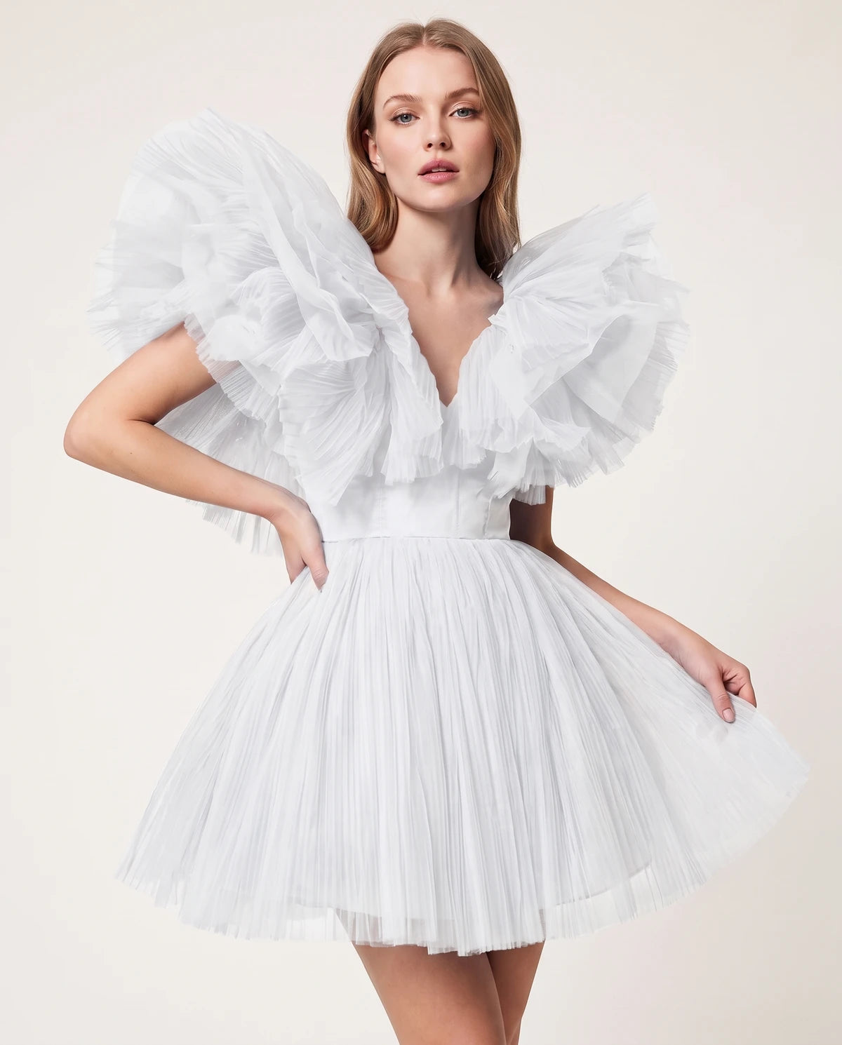 Amorelle Mini Dress — White