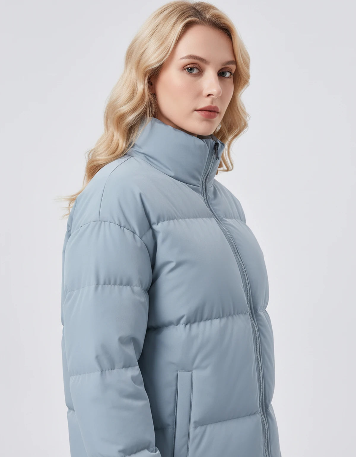 Amorellelle Coat — Light blue | SKU: SD-74214-lightblue-XS,SD-74214-lightblue-S,SD-74214-lightblue-M,SD-74214-lightblue-L,SD-74214-lightblue-XL,SD-74214-lightblue-2XL