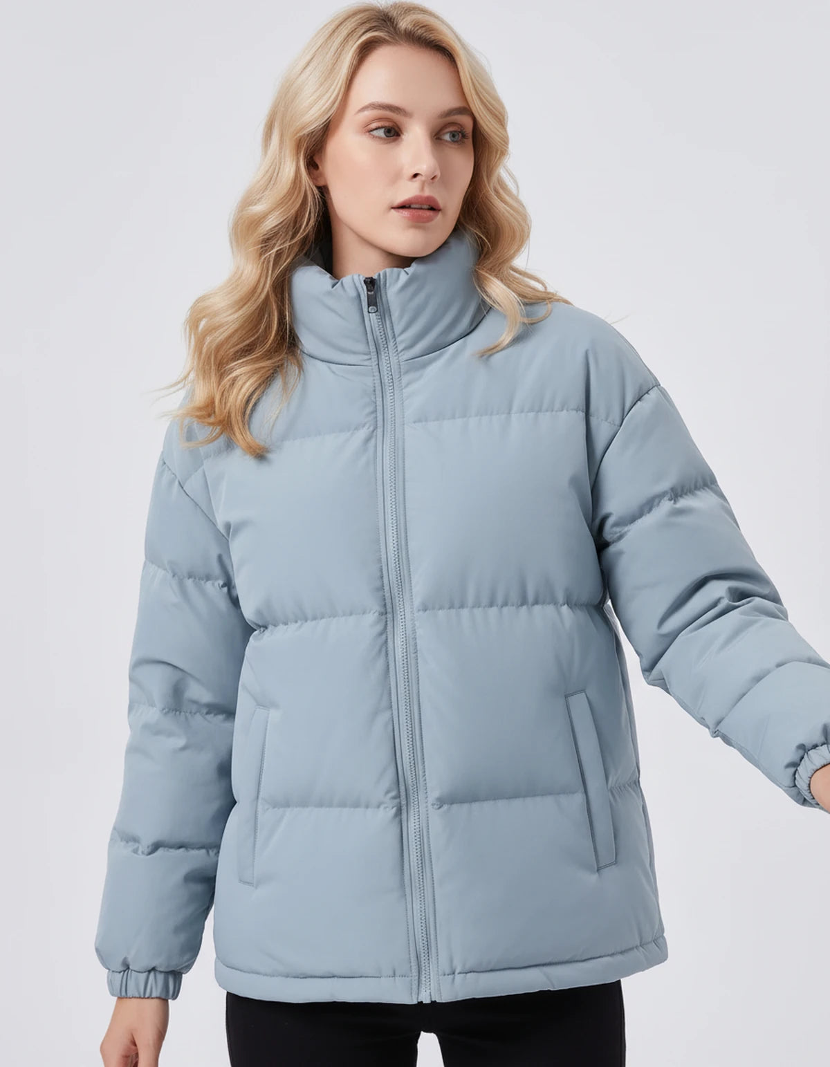 Amorellelle Coat — Light blue | SKU: SD-74214-lightblue-XS,SD-74214-lightblue-S,SD-74214-lightblue-M,SD-74214-lightblue-L,SD-74214-lightblue-XL,SD-74214-lightblue-2XL