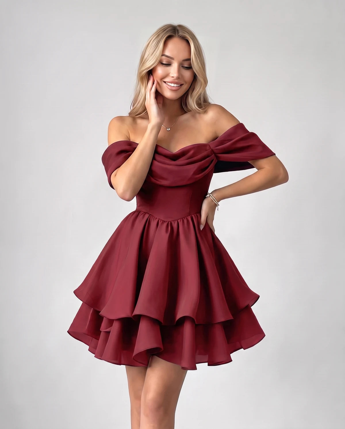 Anthea Mini Dress — Burgundy | SKU: SD-51983-burgundy-2,SD-51983-burgundy-4,SD-51983-burgundy-6,SD-51983-burgundy-8,SD-51983-burgundy-10,SD-51983-burgundy-12,SD-51983-burgundy-14,SD-51983-burgundy-16,SD-51983-burgundy-16W,SD-51983-burgundy-18 W,SD-51983-burgundy-20W,SD-51983-burgundy-22W,SD-51983-burgundy-24W,SD-51983-burgundy-26W,SD-51983-burgundy-28W,SD-51983-burgundy-Custom size