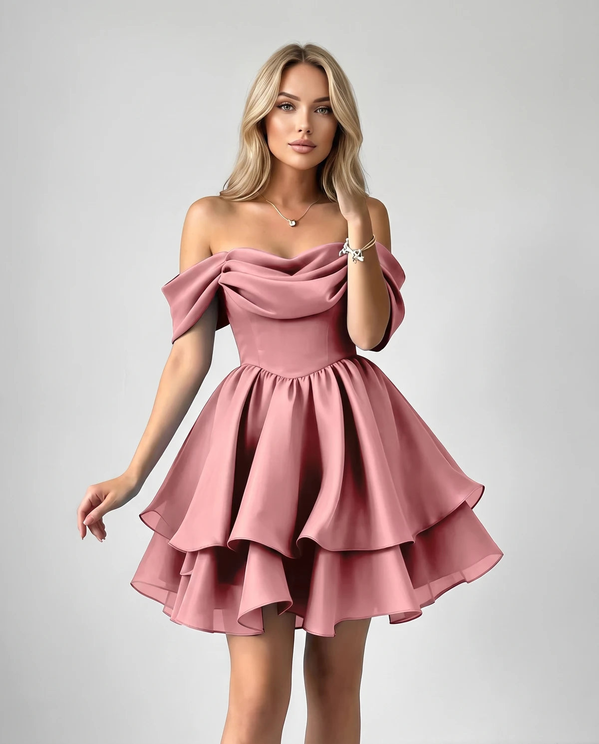 Anthea Mini Dress — Dusty Rose | SKU: SD-51983-dustyrose-2,SD-51983-dustyrose-4,SD-51983-dustyrose-6,SD-51983-dustyrose-8,SD-51983-dustyrose-10,SD-51983-dustyrose-12,SD-51983-dustyrose-14,SD-51983-dustyrose-16,SD-51983-dustyrose-16W,SD-51983-dustyrose-18 W,SD-51983-dustyrose-20W,SD-51983-dustyrose-22W,SD-51983-dustyrose-24W,SD-51983-dustyrose-26W,SD-51983-dustyrose-28W,SD-51983-dustyrose-Custom size