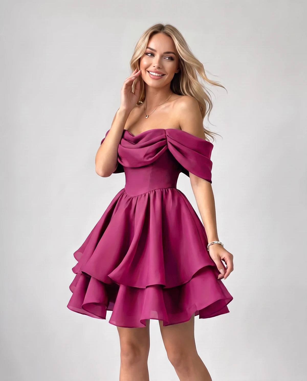 Anthea Mini Dress — Fuchsia | SKU: SD-51983-fuchsia-2,SD-51983-fuchsia-4,SD-51983-fuchsia-6,SD-51983-fuchsia-8,SD-51983-fuchsia-10,SD-51983-fuchsia-12,SD-51983-fuchsia-14,SD-51983-fuchsia-16,SD-51983-fuchsia-16W,SD-51983-fuchsia-18 W,SD-51983-fuchsia-20W,SD-51983-fuchsia-22W,SD-51983-fuchsia-24W,SD-51983-fuchsia-26W,SD-51983-fuchsia-28W,SD-51983-fuchsia-Custom size