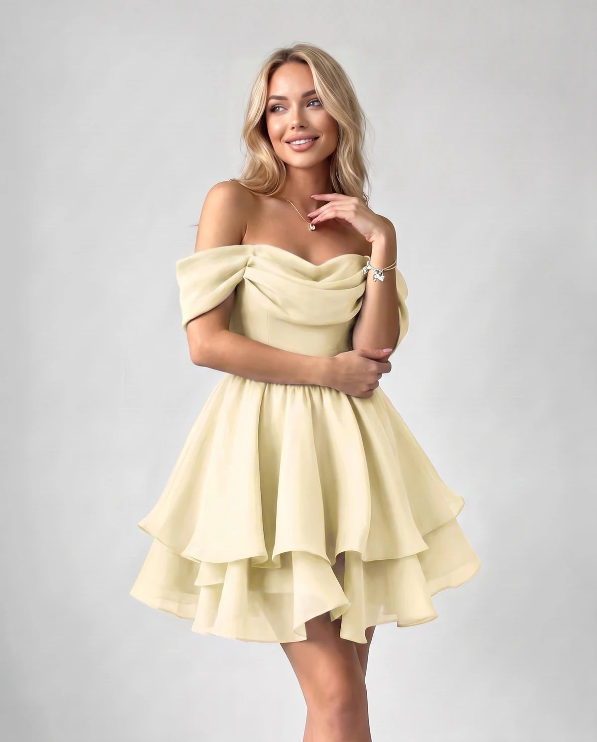 Anthea Mini Dress — Ivory | SKU: SD-51983-ivory-2,SD-51983-ivory-4,SD-51983-ivory-6,SD-51983-ivory-8,SD-51983-ivory-10,SD-51983-ivory-12,SD-51983-ivory-14,SD-51983-ivory-16,SD-51983-ivory-16W,SD-51983-ivory-18 W,SD-51983-ivory-20W,SD-51983-ivory-22W,SD-51983-ivory-24W,SD-51983-ivory-26W,SD-51983-ivory-28W,SD-51983-ivory-Custom size