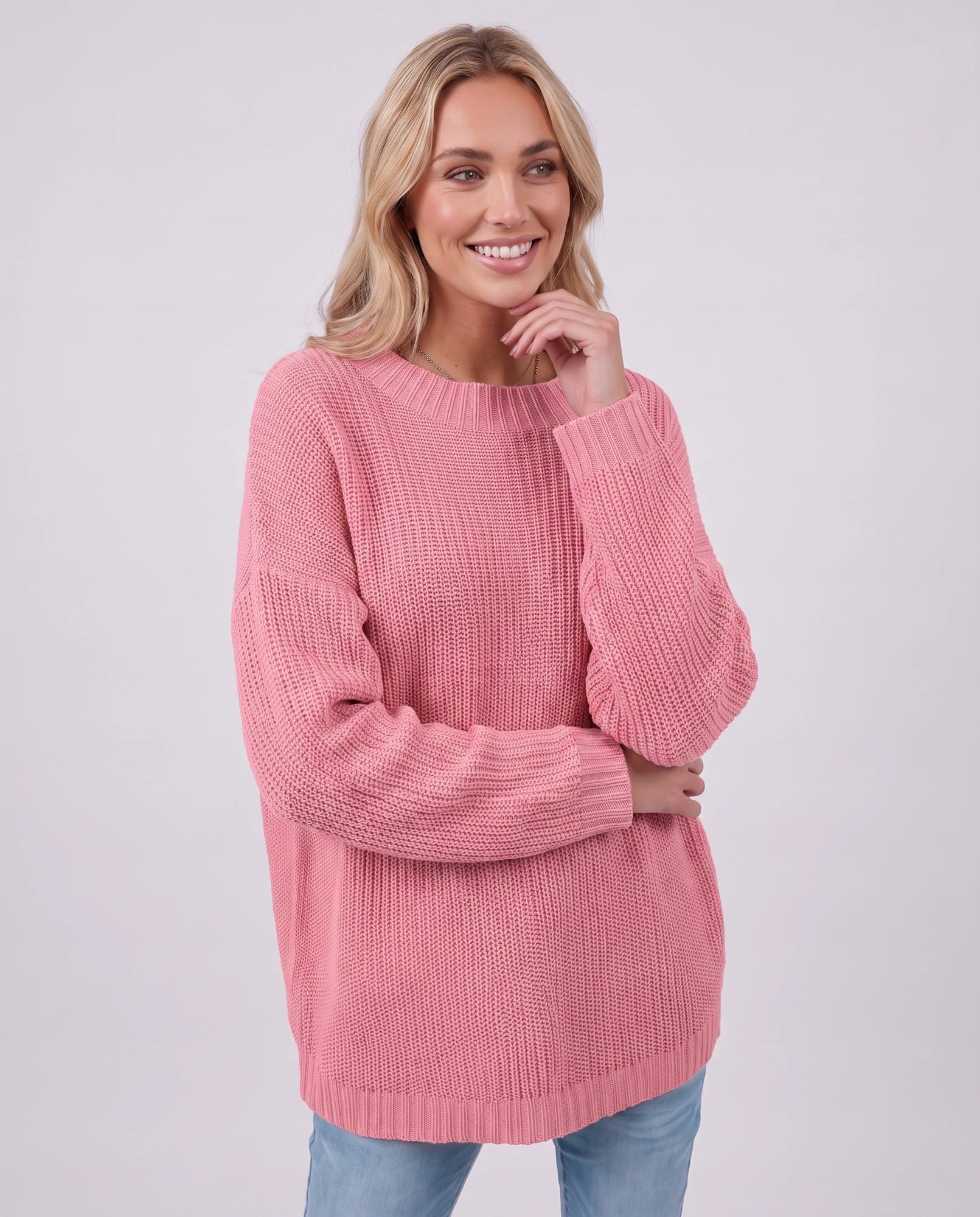 Arcadia Sweater — Watermelon Red