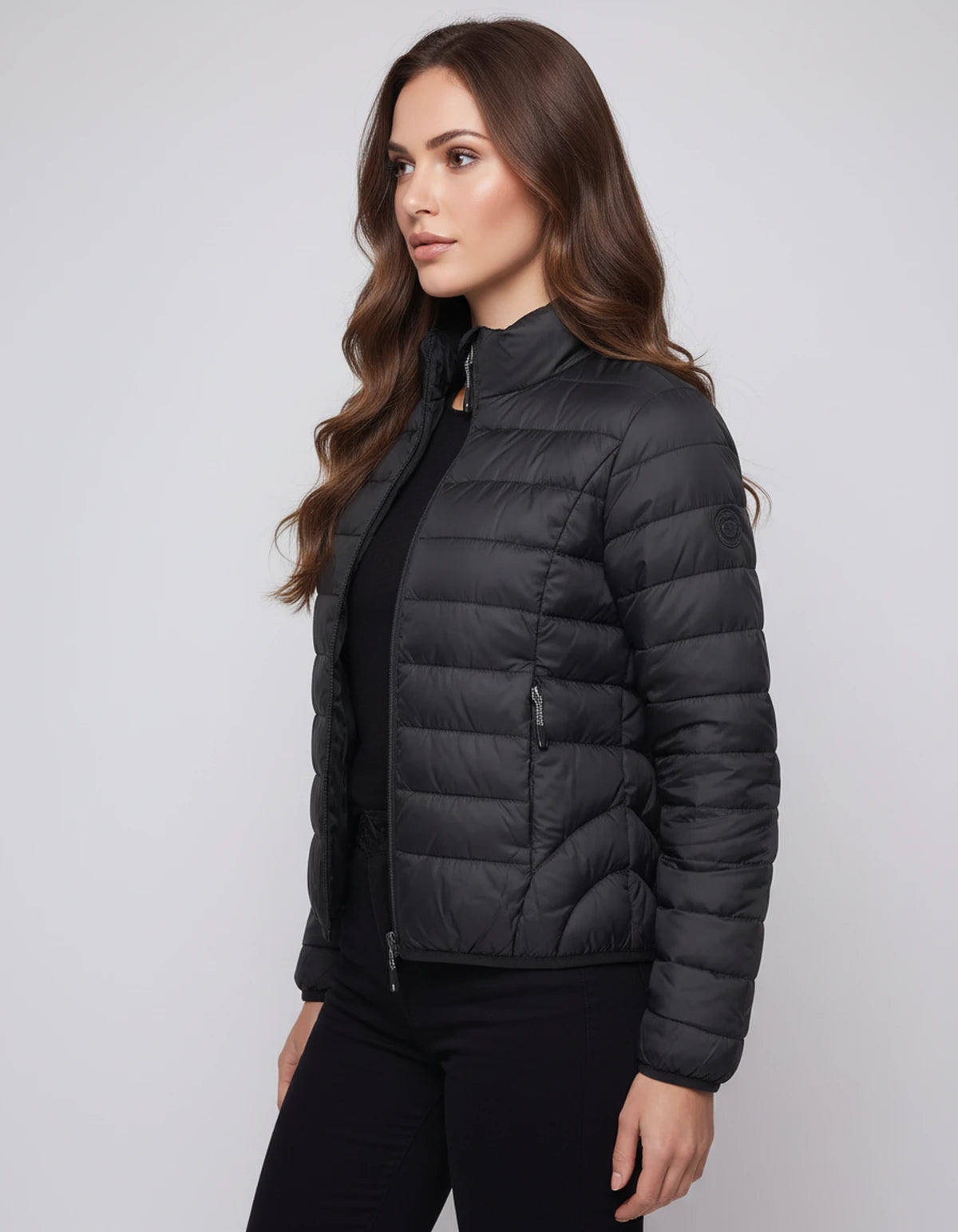 Arcadialle Coat — Black | SKU: SD-71836-black-M 50-60KG,SD-71836-black-S 40-50KG,SD-71836-black-L 60-70KG