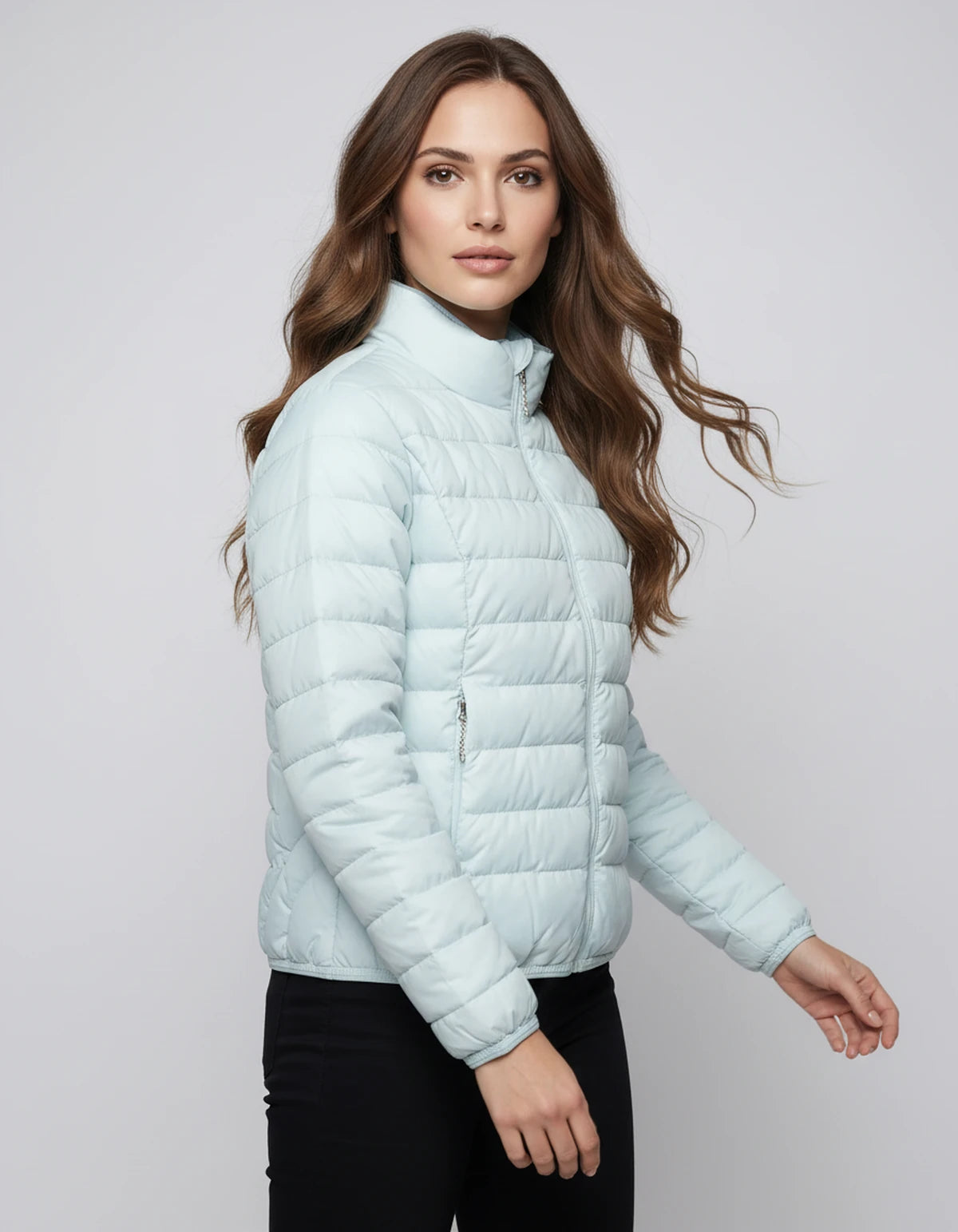 Arcadialle Coat — Blue-green | SKU: SD-71836-bluegreen-M 50-60KG,SD-71836-bluegreen-S 40-50KG,SD-71836-bluegreen-L 60-70KG