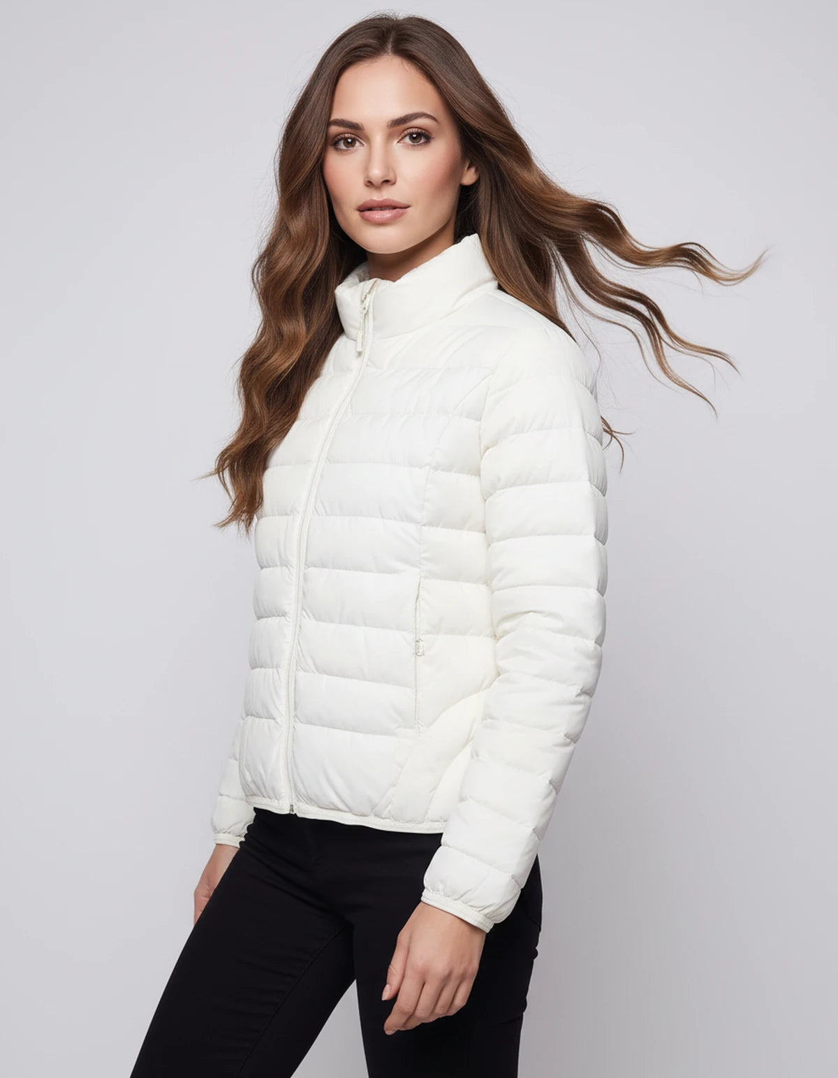 Arcadialle Coat — White | SKU: SD-71836-white-M 50-60KG,SD-71836-white-S 40-50KG,SD-71836-white-L 60-70KG