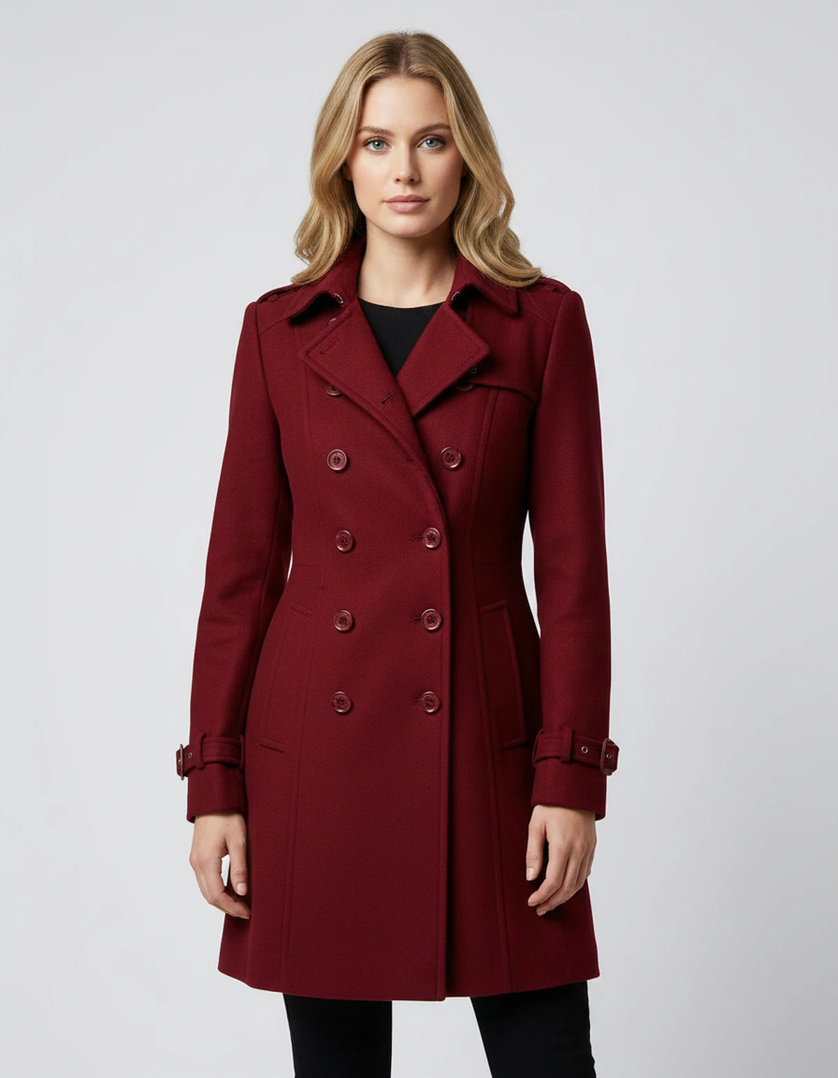 Arianne Coat — Burgundy