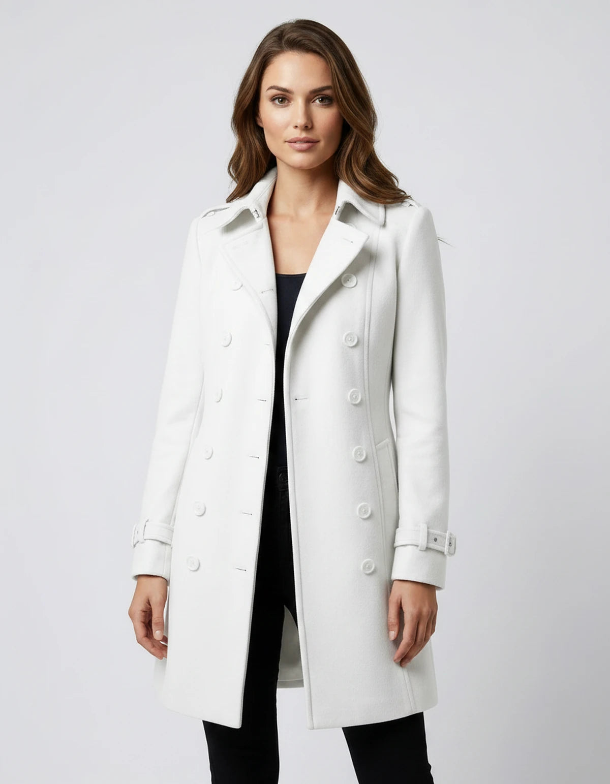 Arianne Coat — White | SKU: SD-12317-white-XS,SD-12317-white-S,SD-12317-white-M,SD-12317-white-L,SD-12317-white-XL,SD-12317-white-2XL