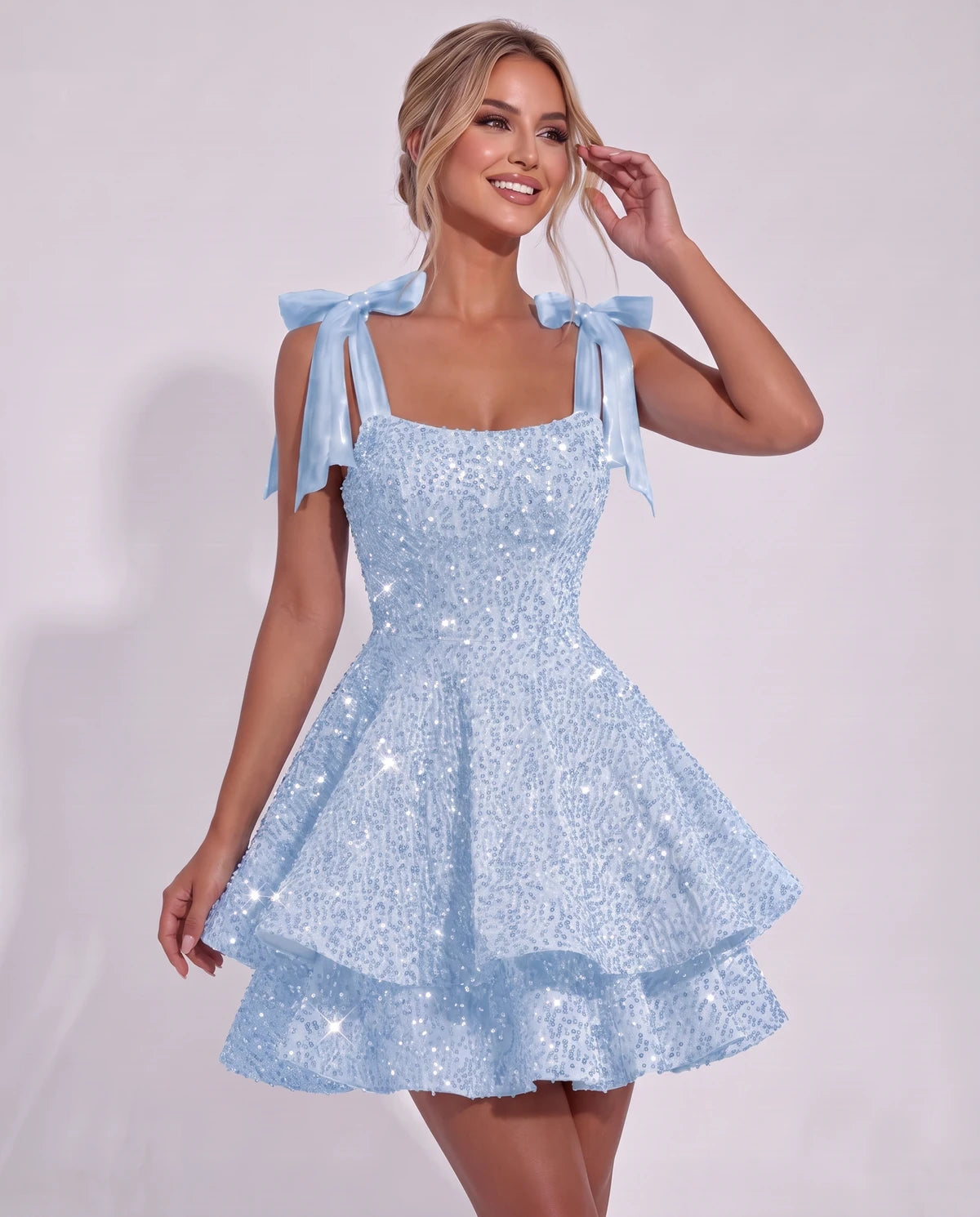 Astoria Mini Dress — Blue | SKU: SD-69926-blue-2,SD-69926-blue-4,SD-69926-blue-6,SD-69926-blue-8,SD-69926-blue-10,SD-69926-blue-12,SD-69926-blue-14,SD-69926-blue-16,SD-69926-blue-16W,SD-69926-blue-18W,SD-69926-blue-20W,SD-69926-blue-22W