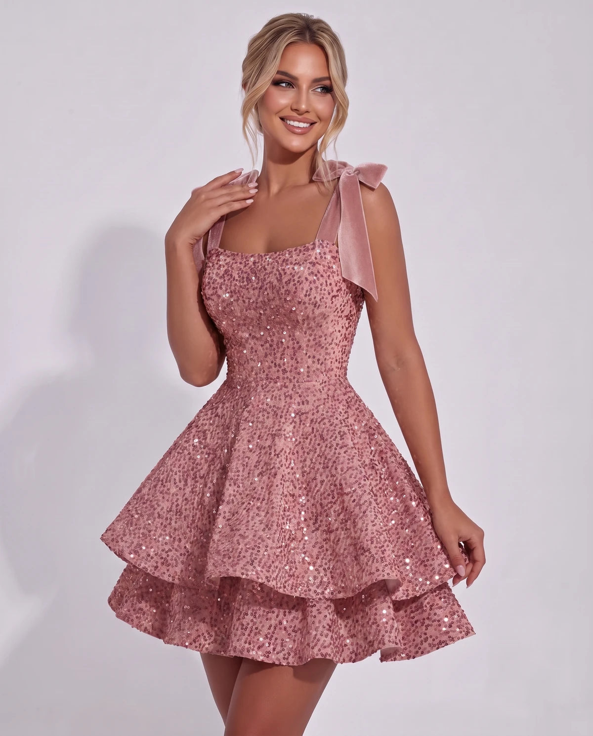 Astoria Mini Dress — Dusty Pink | SKU: SD-69926-dustypink-2,SD-69926-dustypink-4,SD-69926-dustypink-6,SD-69926-dustypink-8,SD-69926-dustypink-10,SD-69926-dustypink-12,SD-69926-dustypink-14,SD-69926-dustypink-16,SD-69926-dustypink-16W,SD-69926-dustypink-18W,SD-69926-dustypink-20W,SD-69926-dustypink-22W