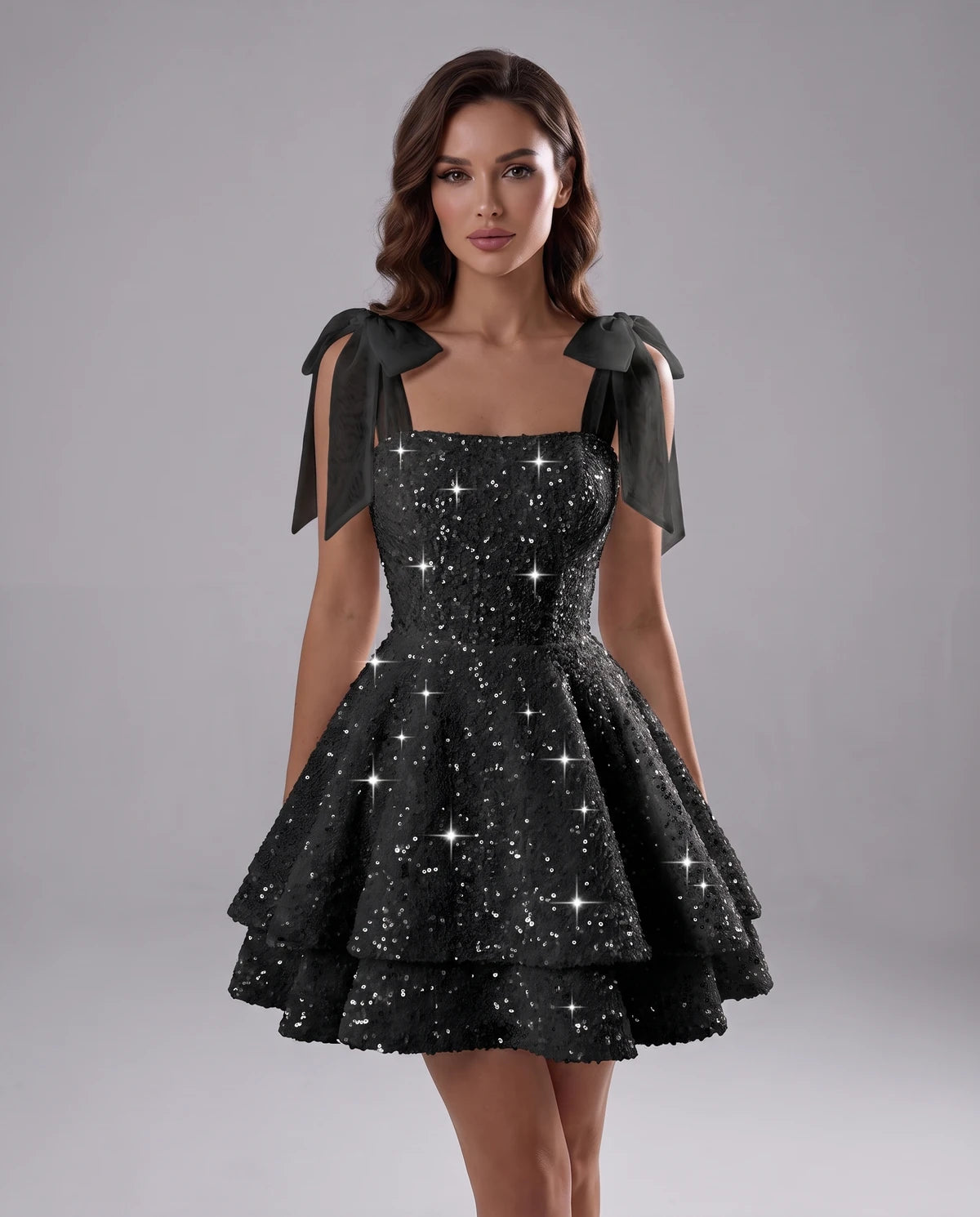 Auriane Mini Dress — Black