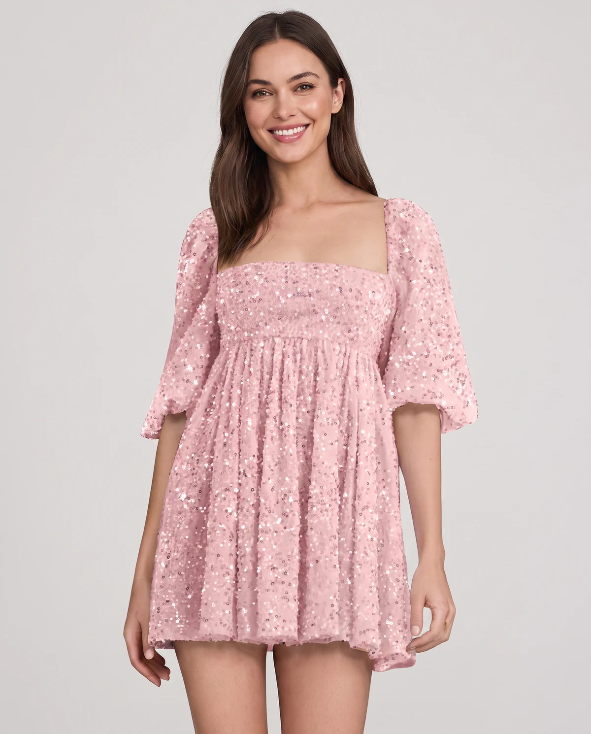 Avelina Mini Dress — Pink