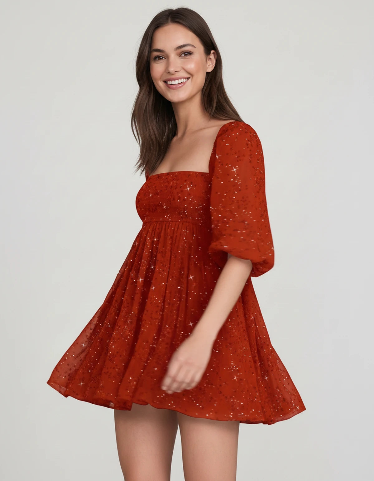 Avelina Mini Dress — Red | SKU: SD-79760-red-2,SD-79760-red-4,SD-79760-red-6,SD-79760-red-8,SD-79760-red-10,SD-79760-red-12,SD-79760-red-14,SD-79760-red-16,SD-79760-red-16W,SD-79760-red-18W,SD-79760-red-20W,SD-79760-red-22W
